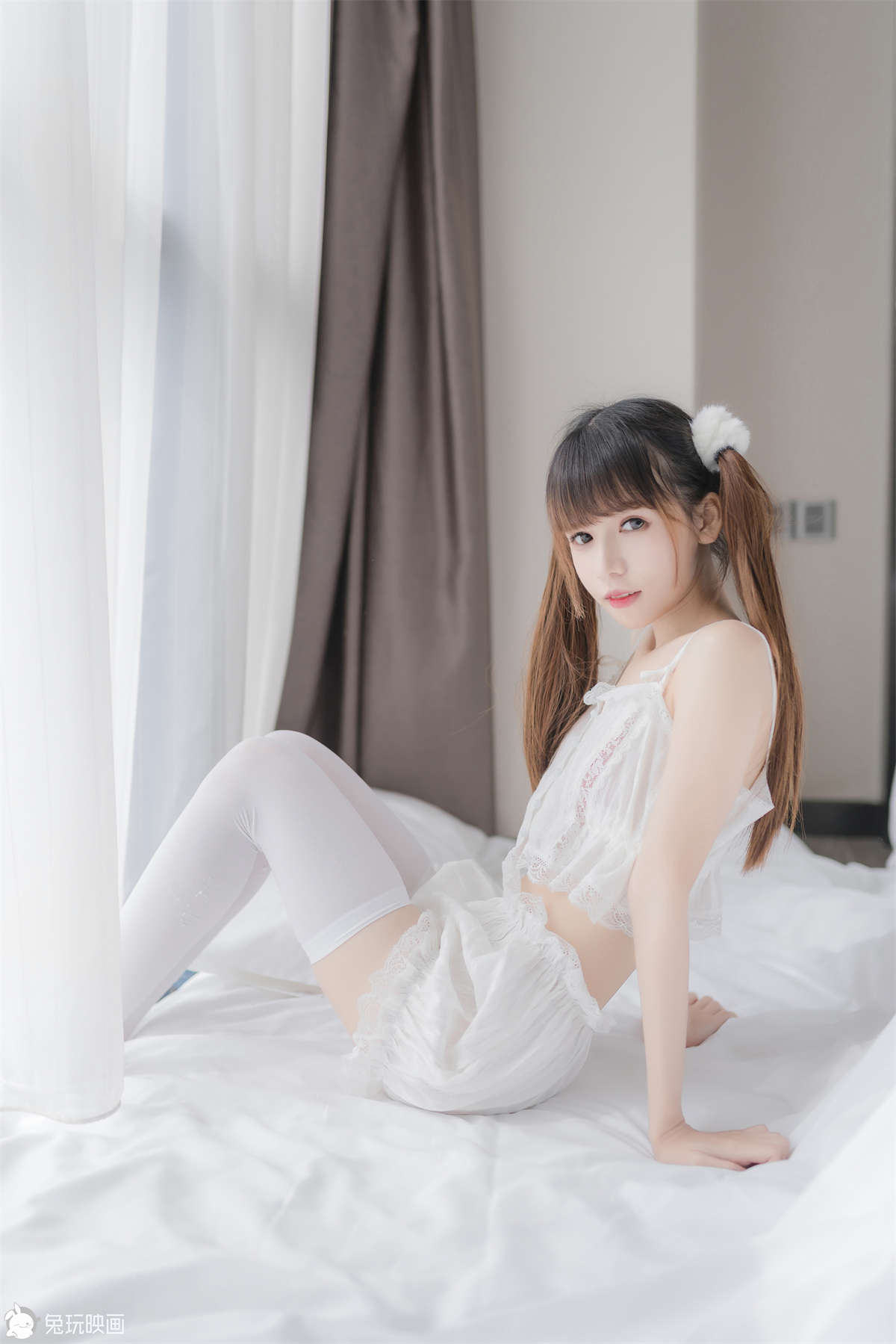 图片[2]-兔玩映画 VOL.057 白色双马尾-日更街拍