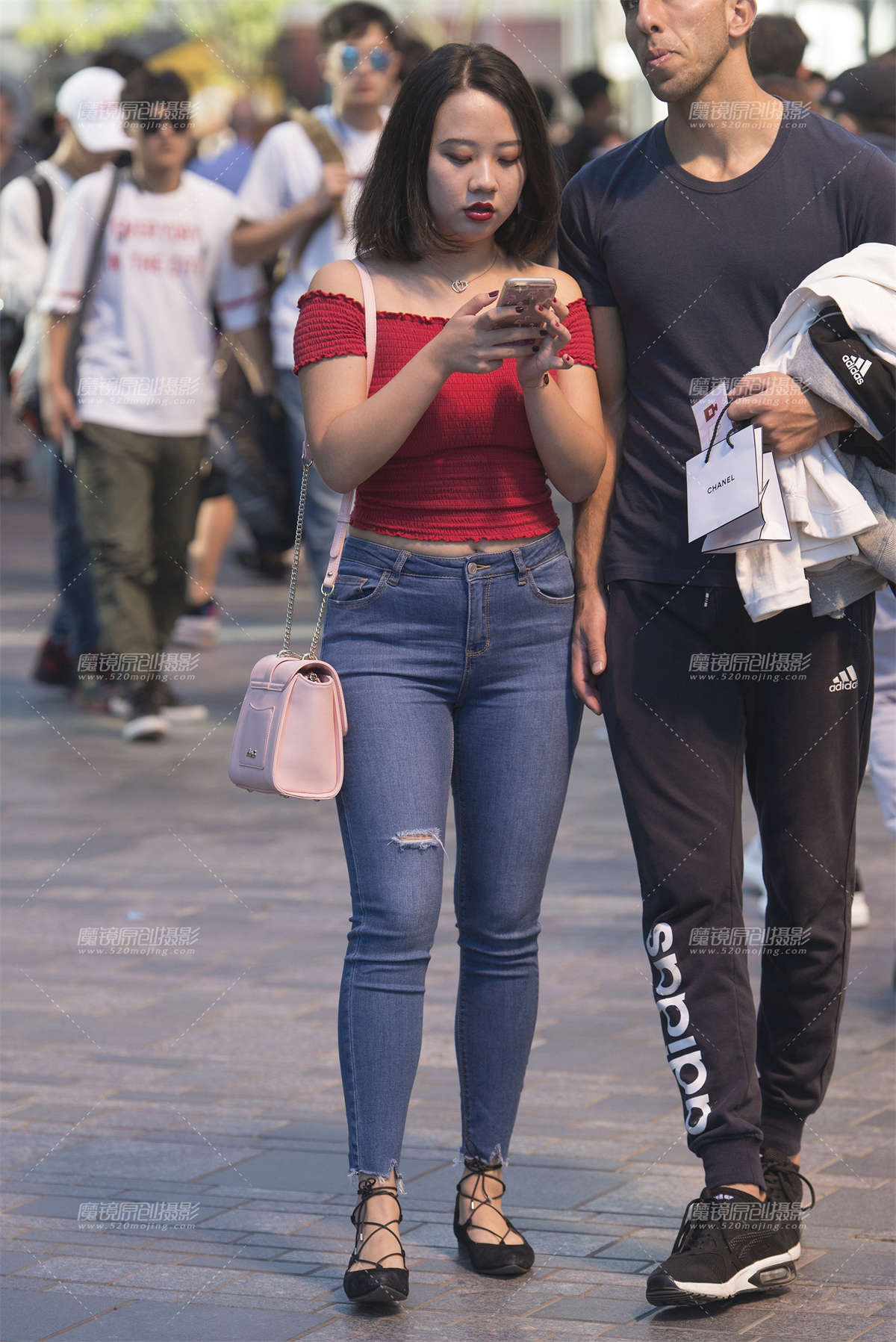 丰满牛仔裤-日更街拍