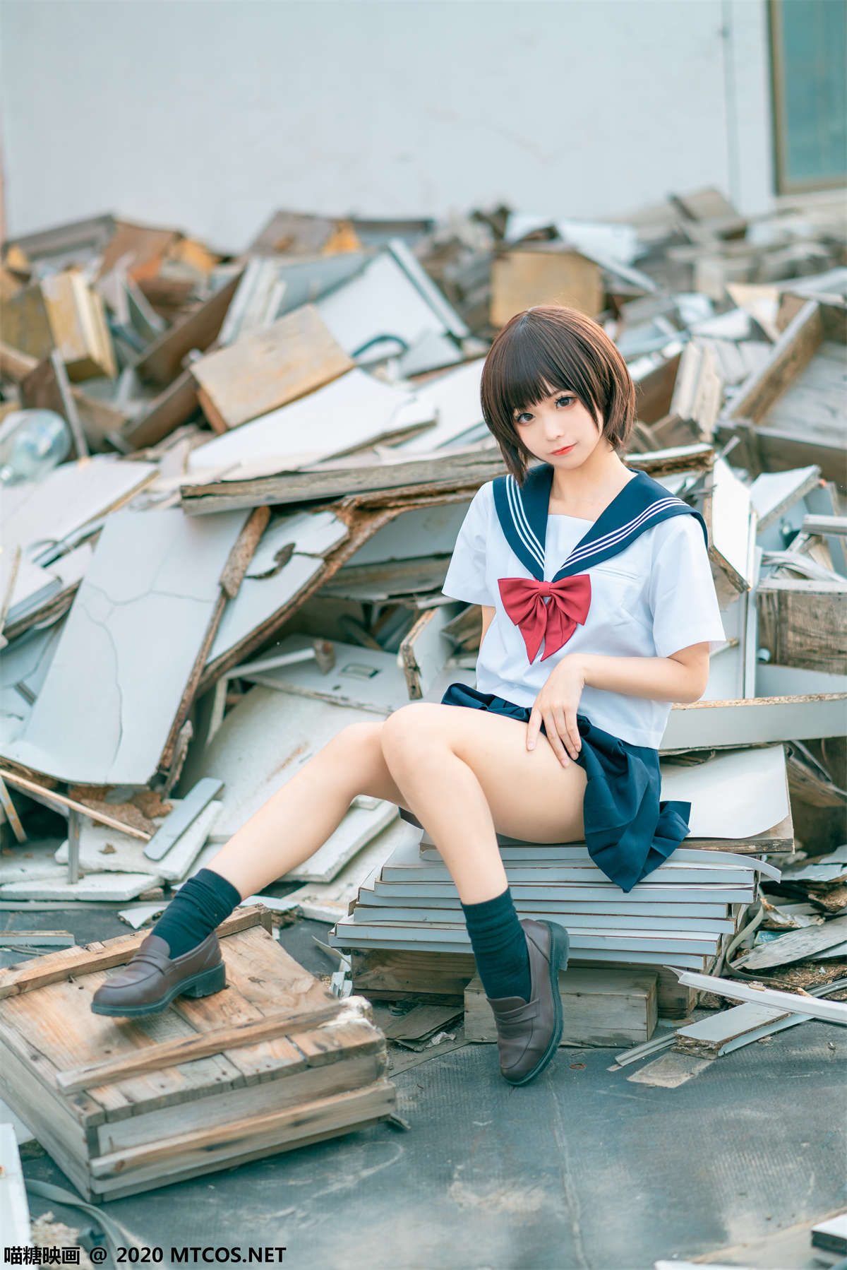 喵糖映画 JKL.021 天台JK制服-日更街拍