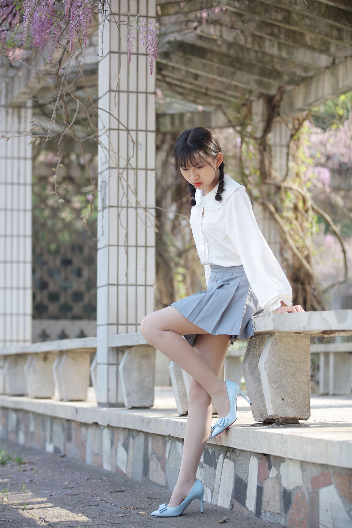 图片[2]-奈丝写真 NO.049 小橙子-清纯呆萌的学妹-日更街拍