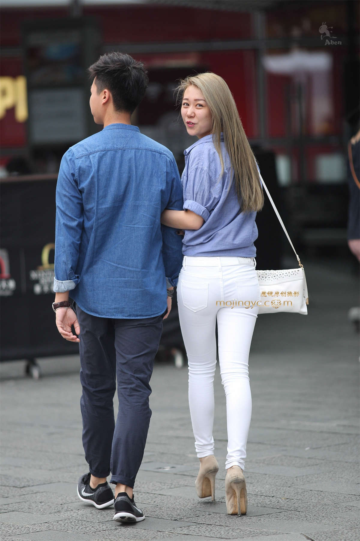 图片[2]-阿奔.2015.10.06.休闲T恤 白裤 高跟.17p-日更街拍