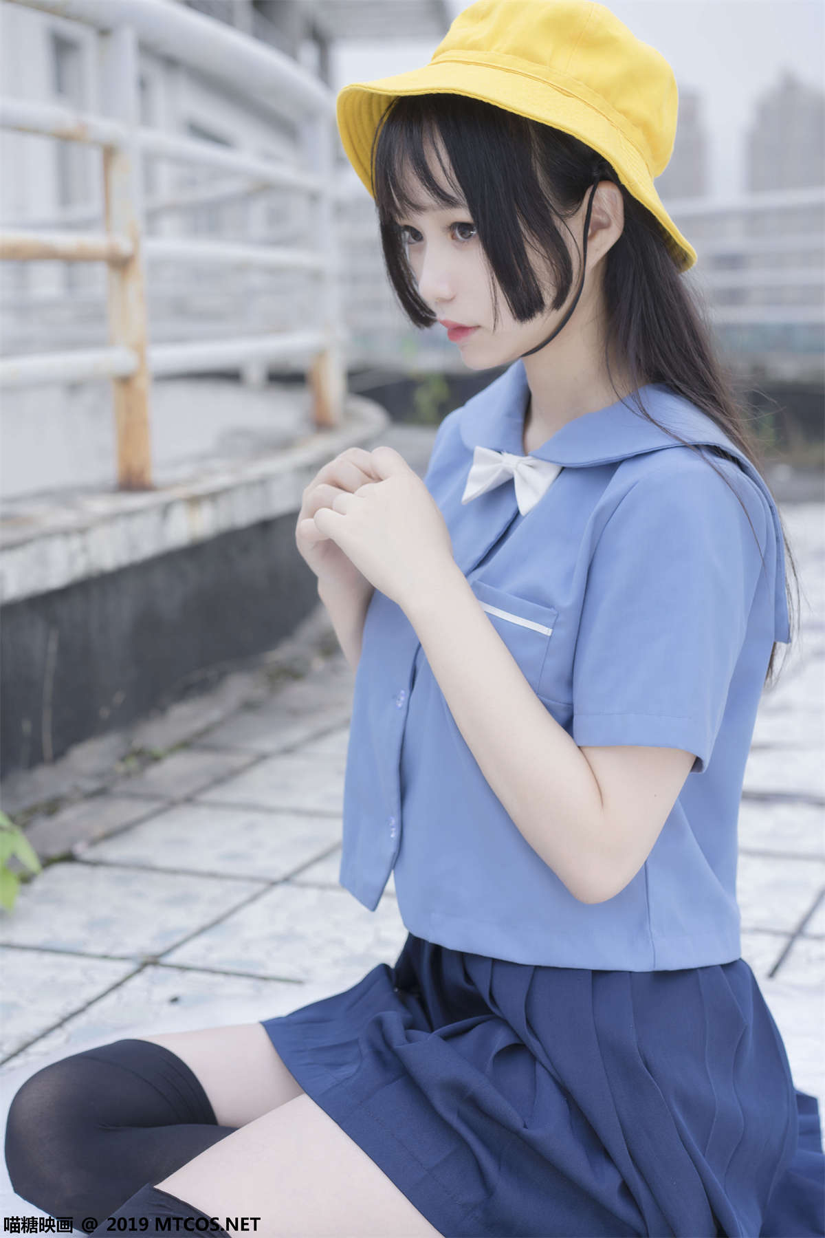 图片[2]-喵糖映画 VOL.070 小黄帽女孩-日更街拍