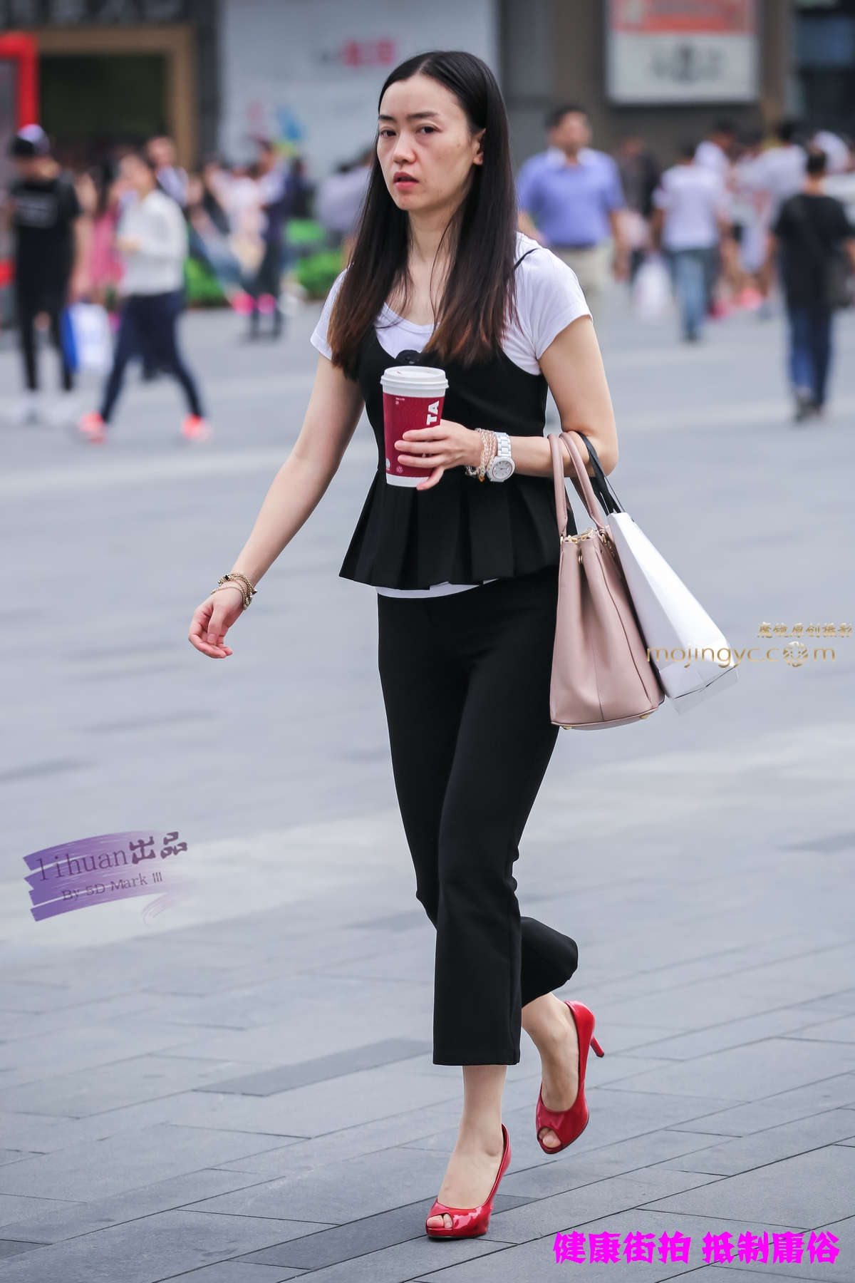 李欢原创-黑裤，熟女（10P）-日更街拍