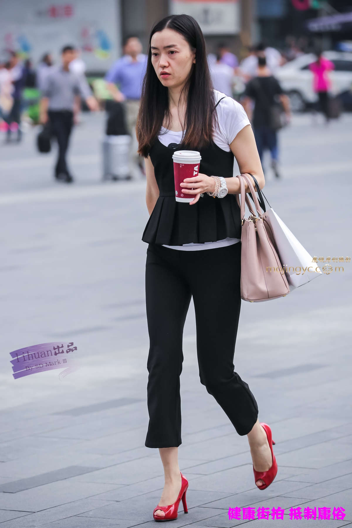 图片[2]-李欢原创-黑裤，熟女（10P）-日更街拍