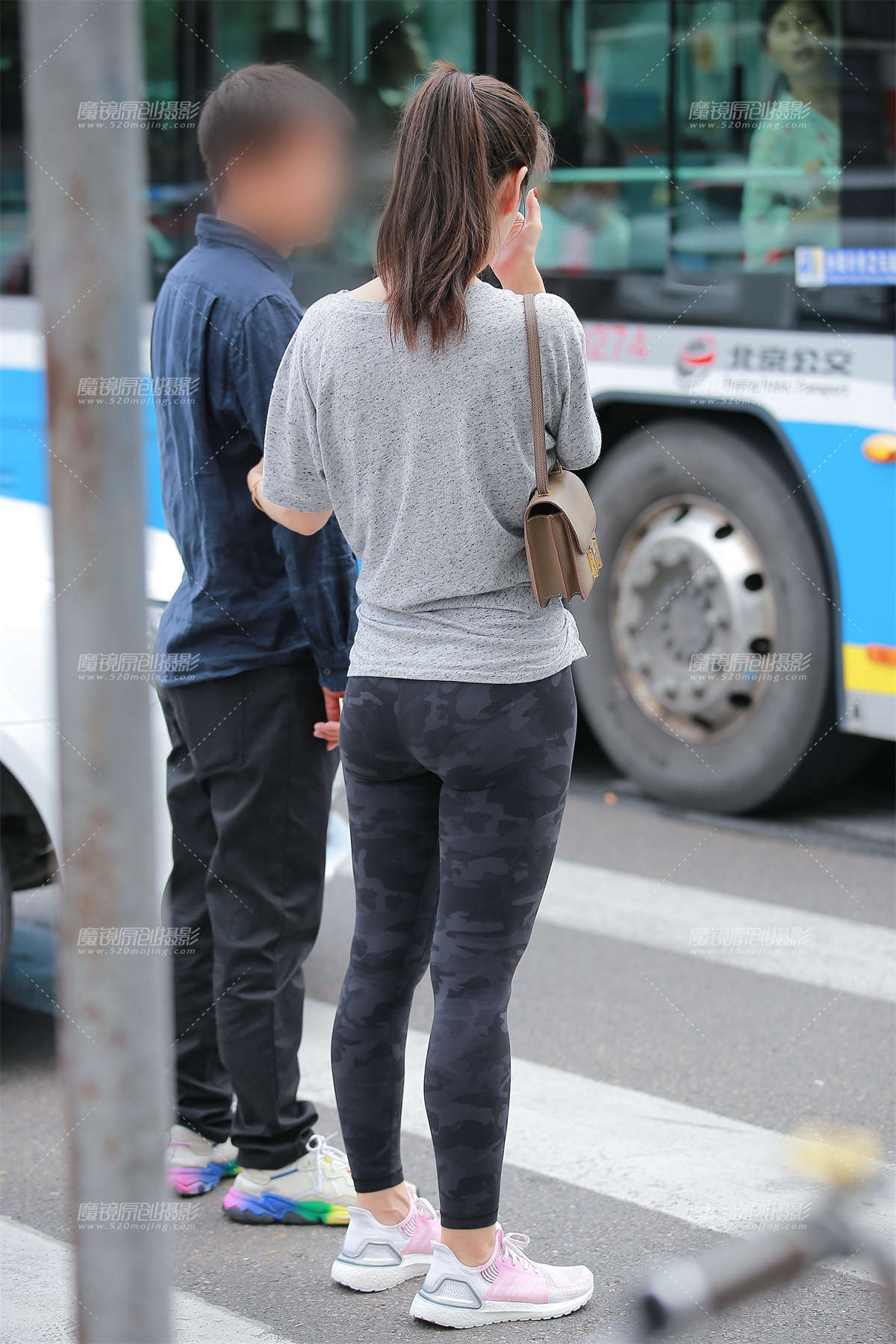 【玻璃赛帖】迷彩瑜伽裤女友插图1