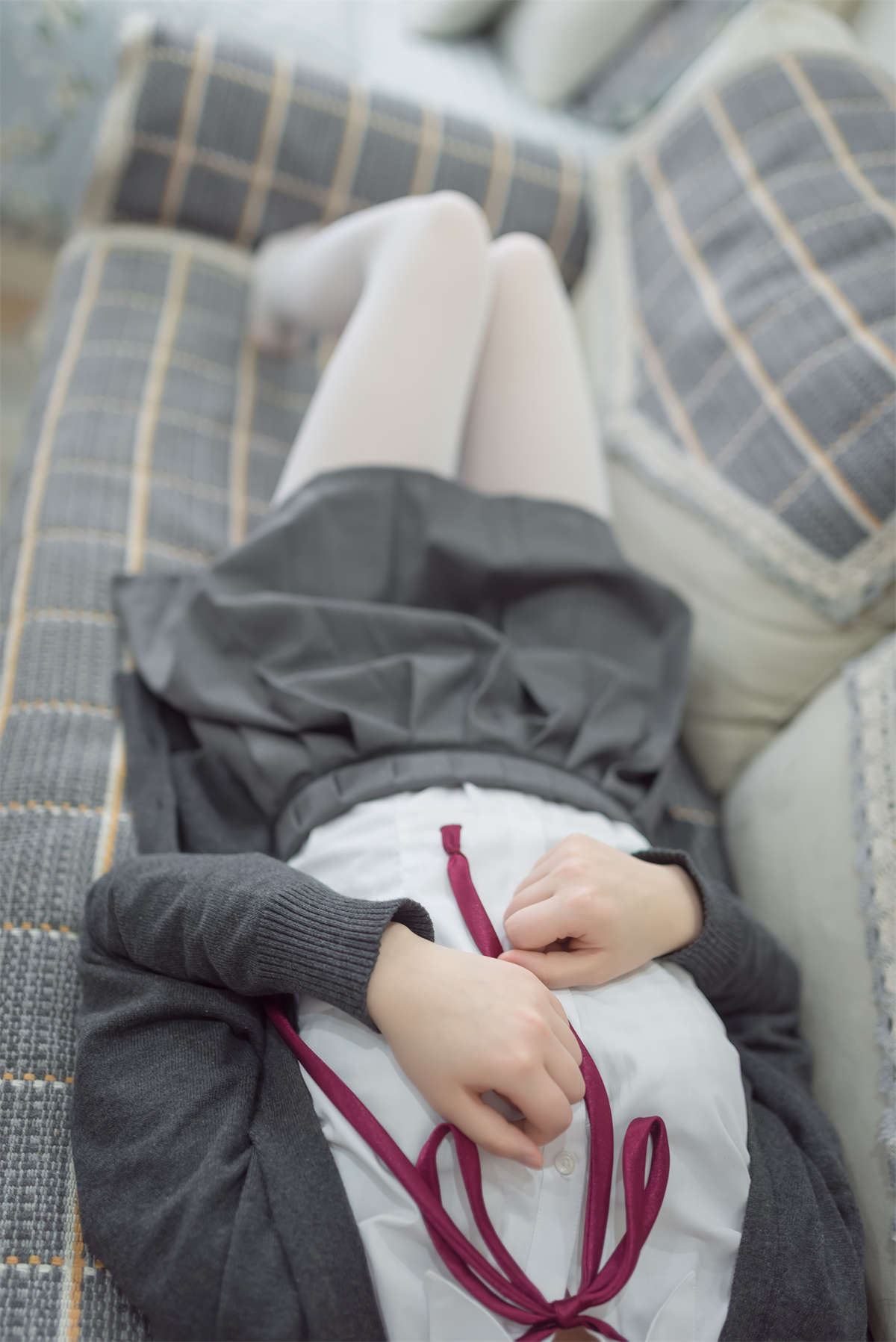 图片[2]-风之领域 NO.030 钟爱白丝的MM-日更街拍