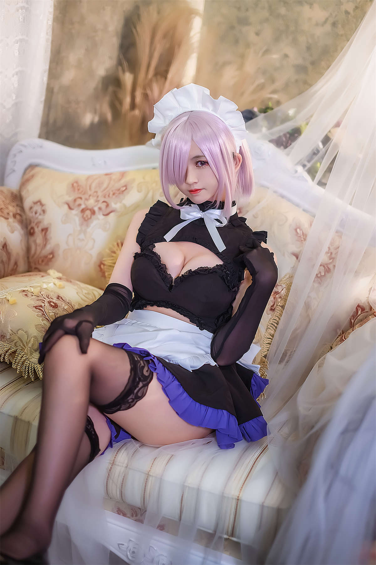 图片[2]-鳗鱼霏儿 No.066 玛修女仆-日更街拍