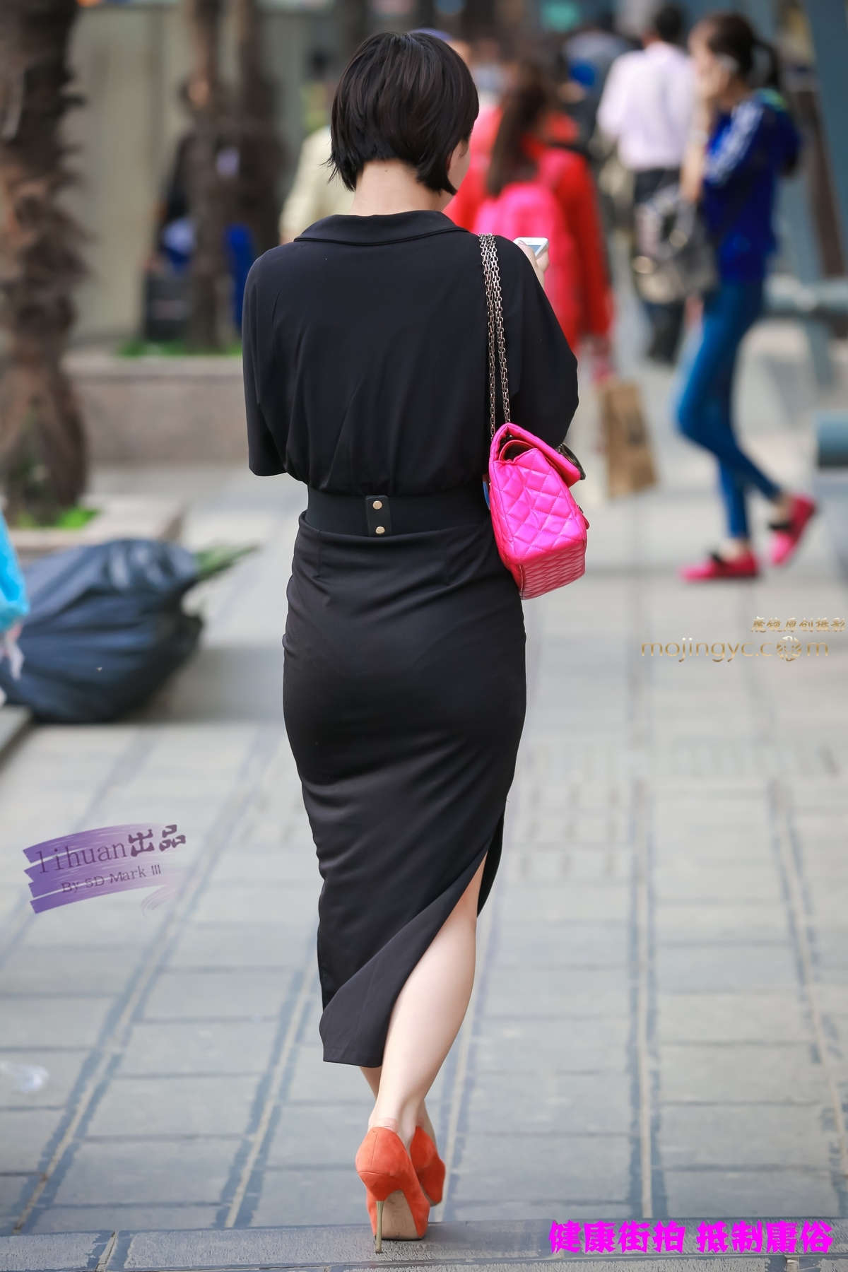 李欢原创-黑色一步裙（18P）-日更街拍