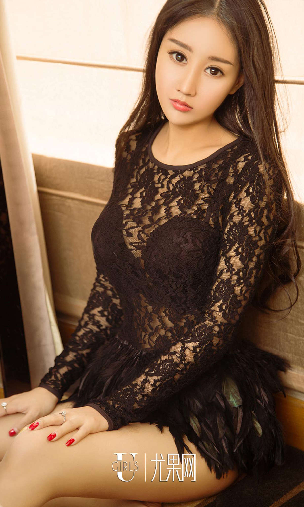 图片[2]-Ugirls爱尤物 NO.1083 白 涵 蜕变的羽毛-日更街拍