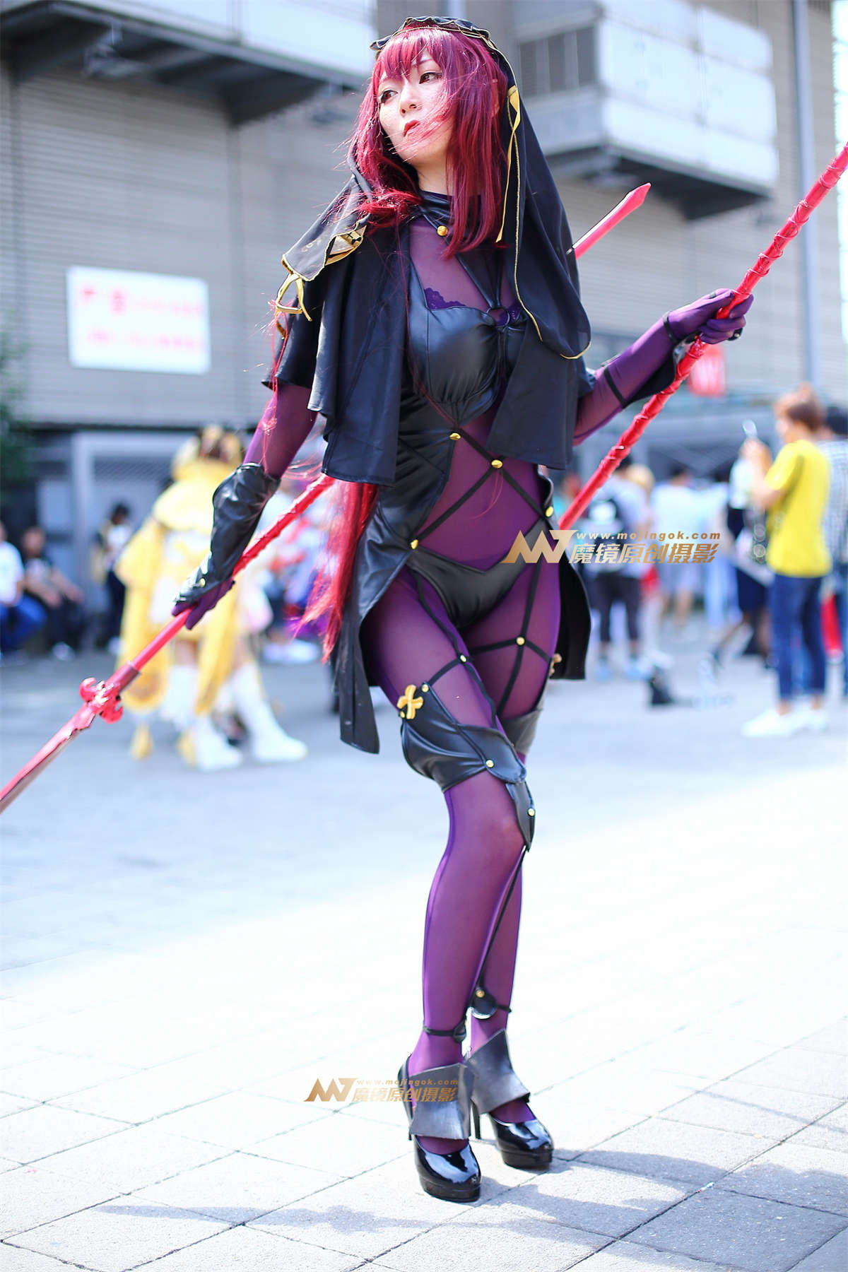 紫色cosplay插图1