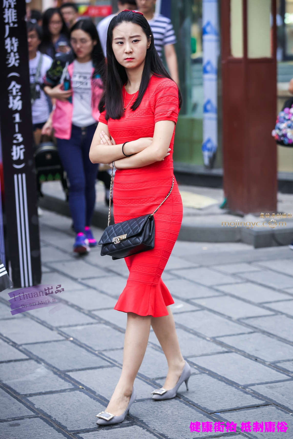 图片[2]-李欢原创-红裙，丰腴（13P）-日更街拍