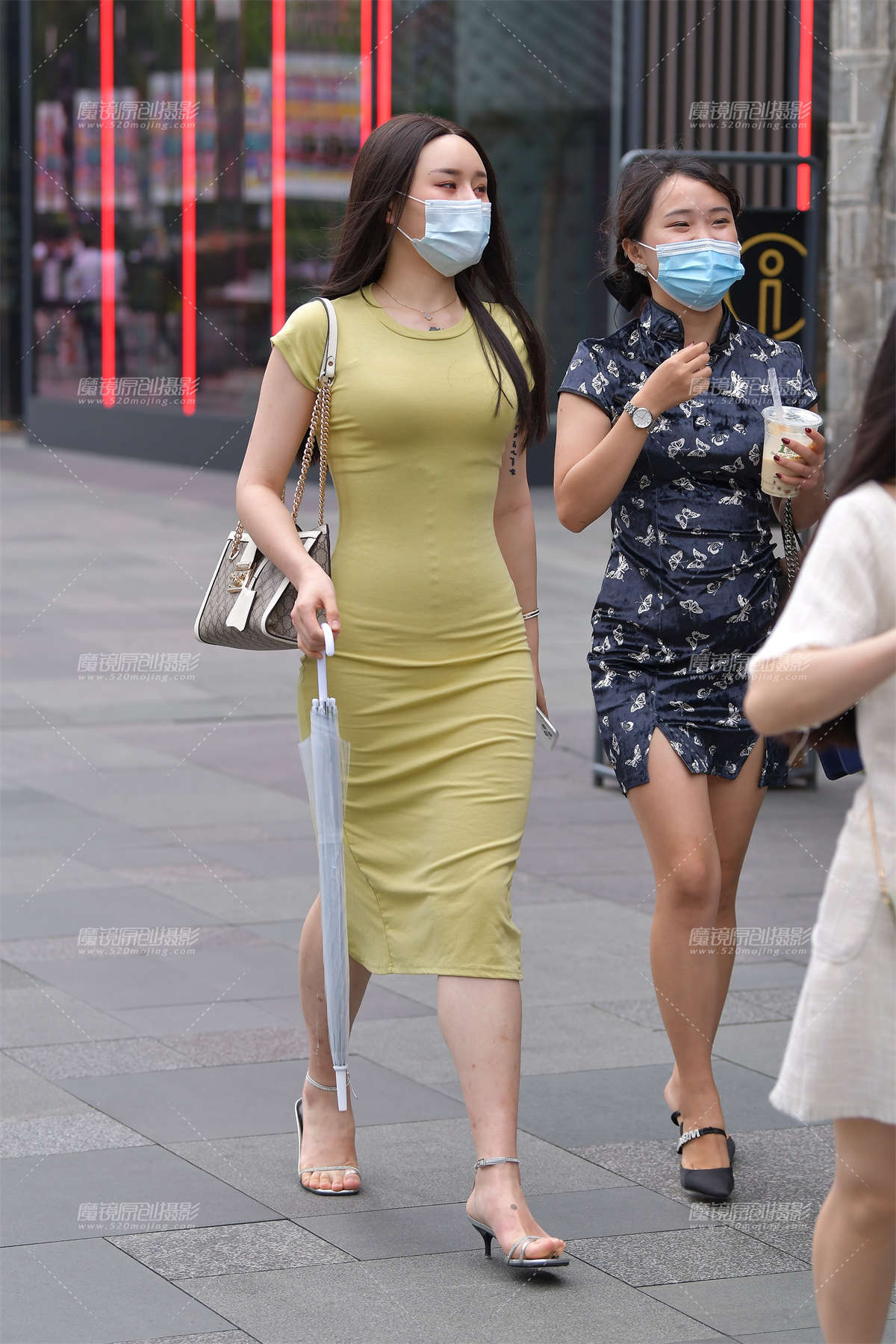 性感开叉修身裙~-日更街拍