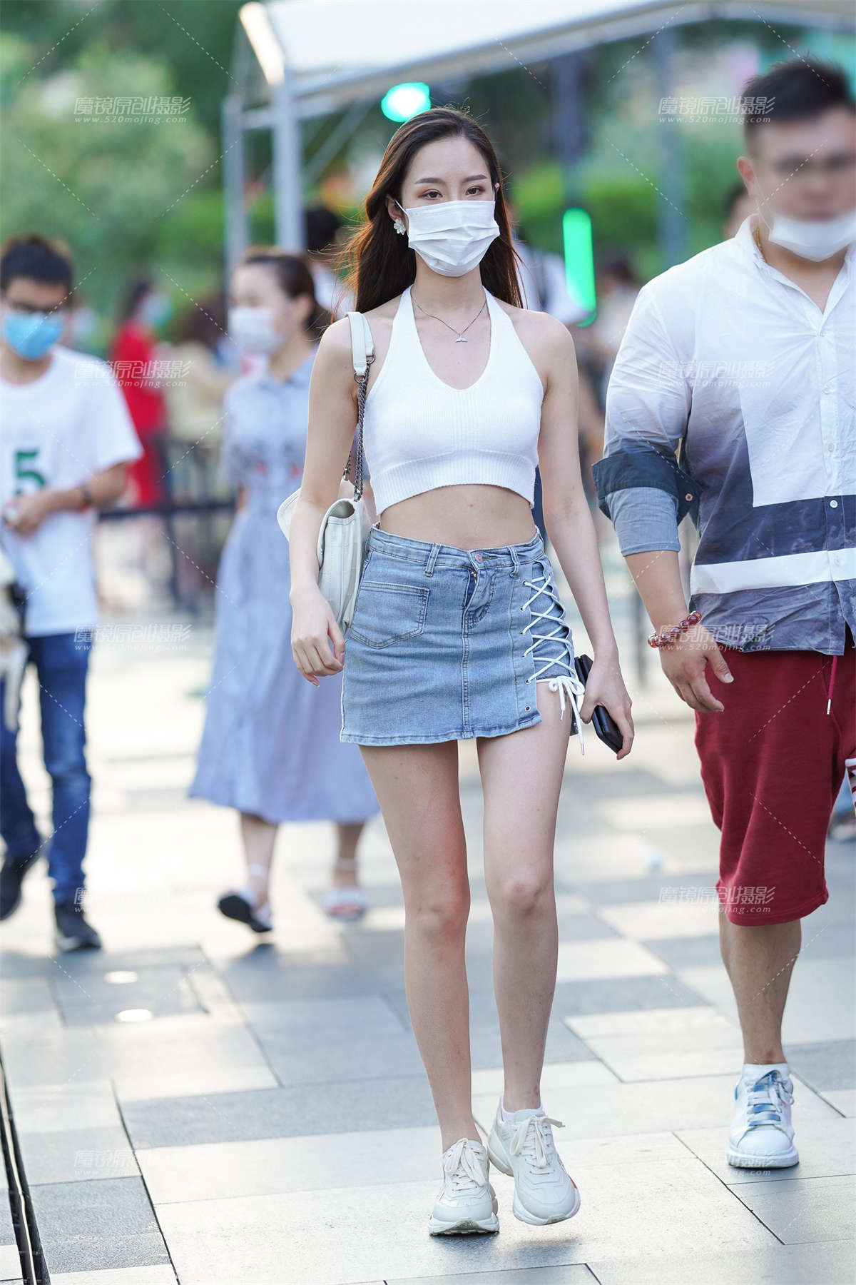 牛仔裙-日更街拍