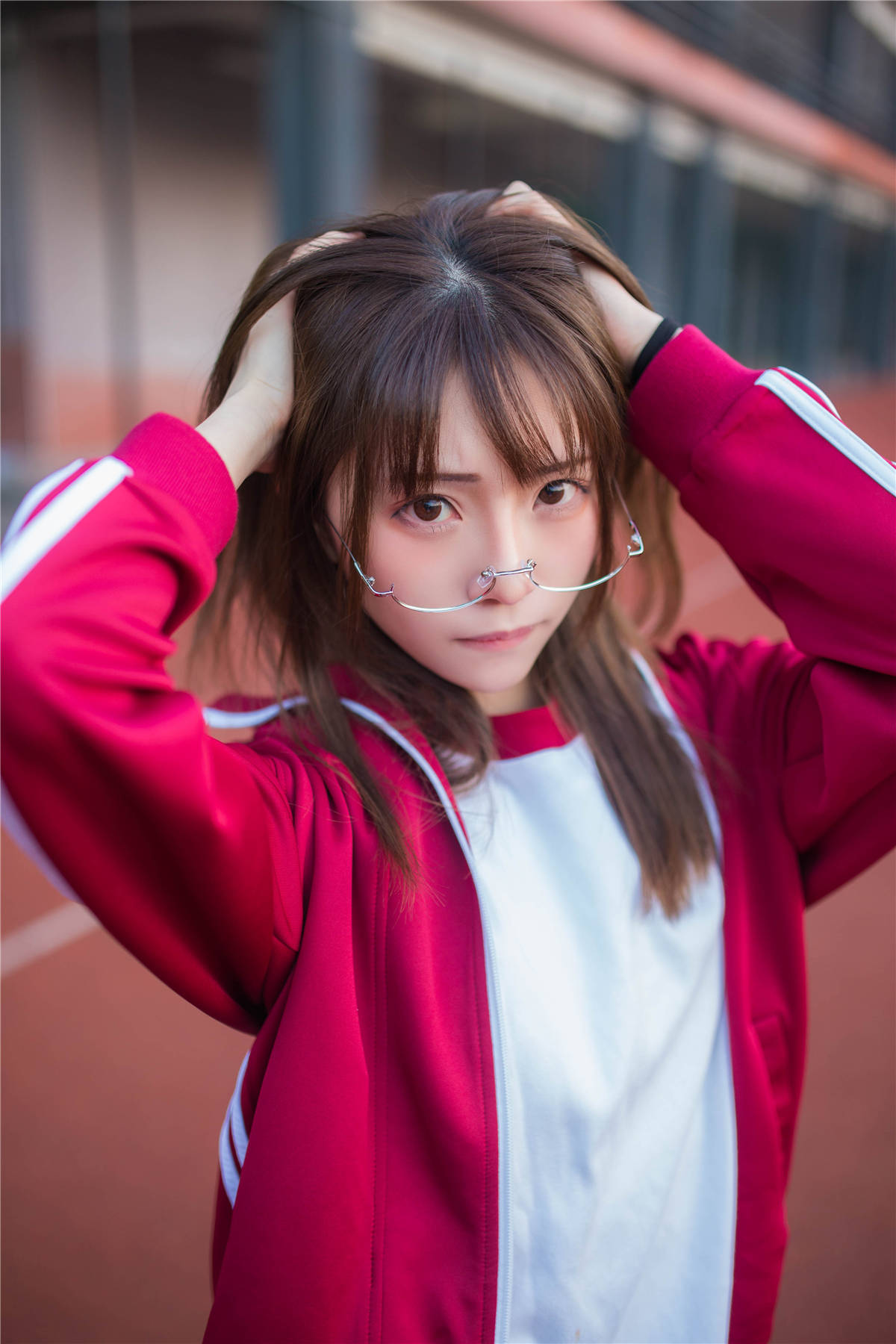 图片[2]-动漫Cos博主-绮太郎Kitaro 运动服女孩2-日更街拍