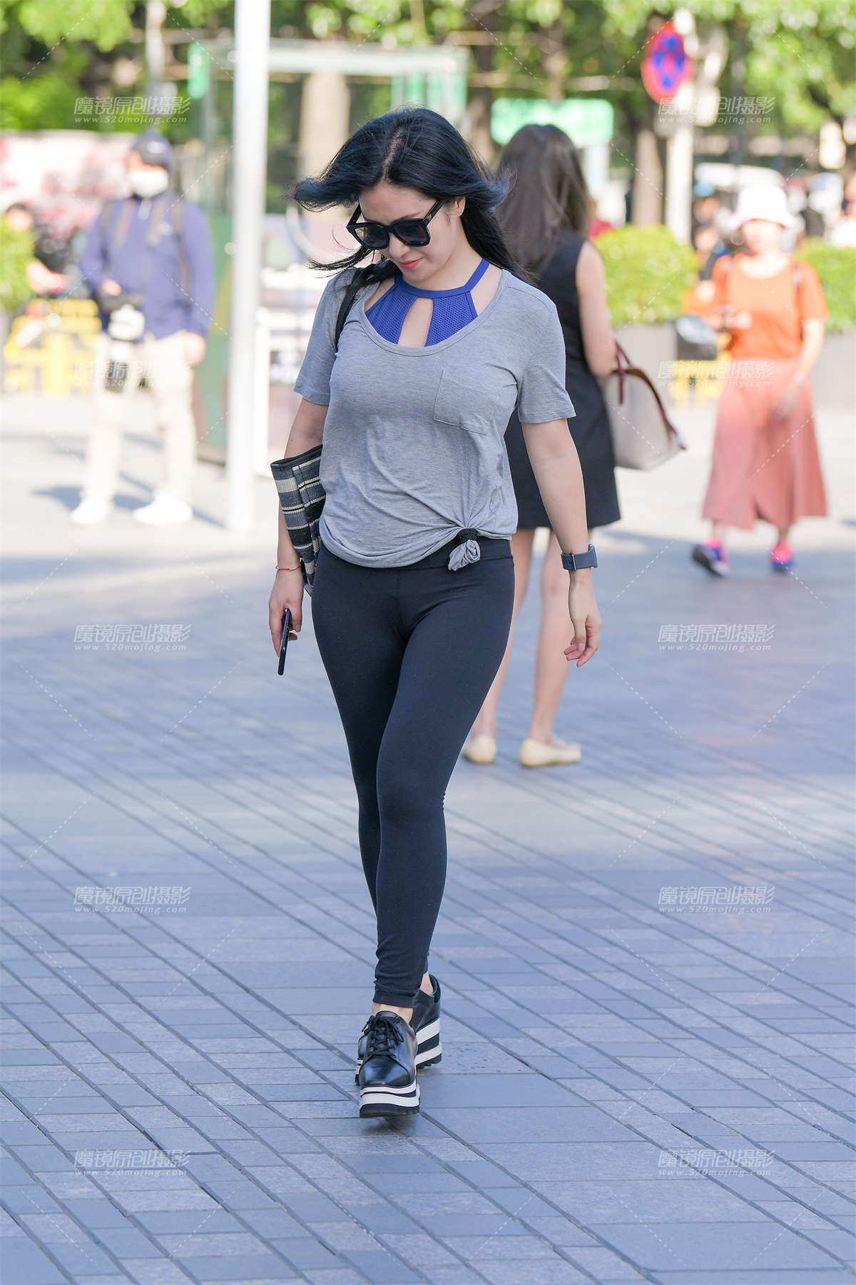 【红石赛帖】性感黑色瑜伽__-日更街拍