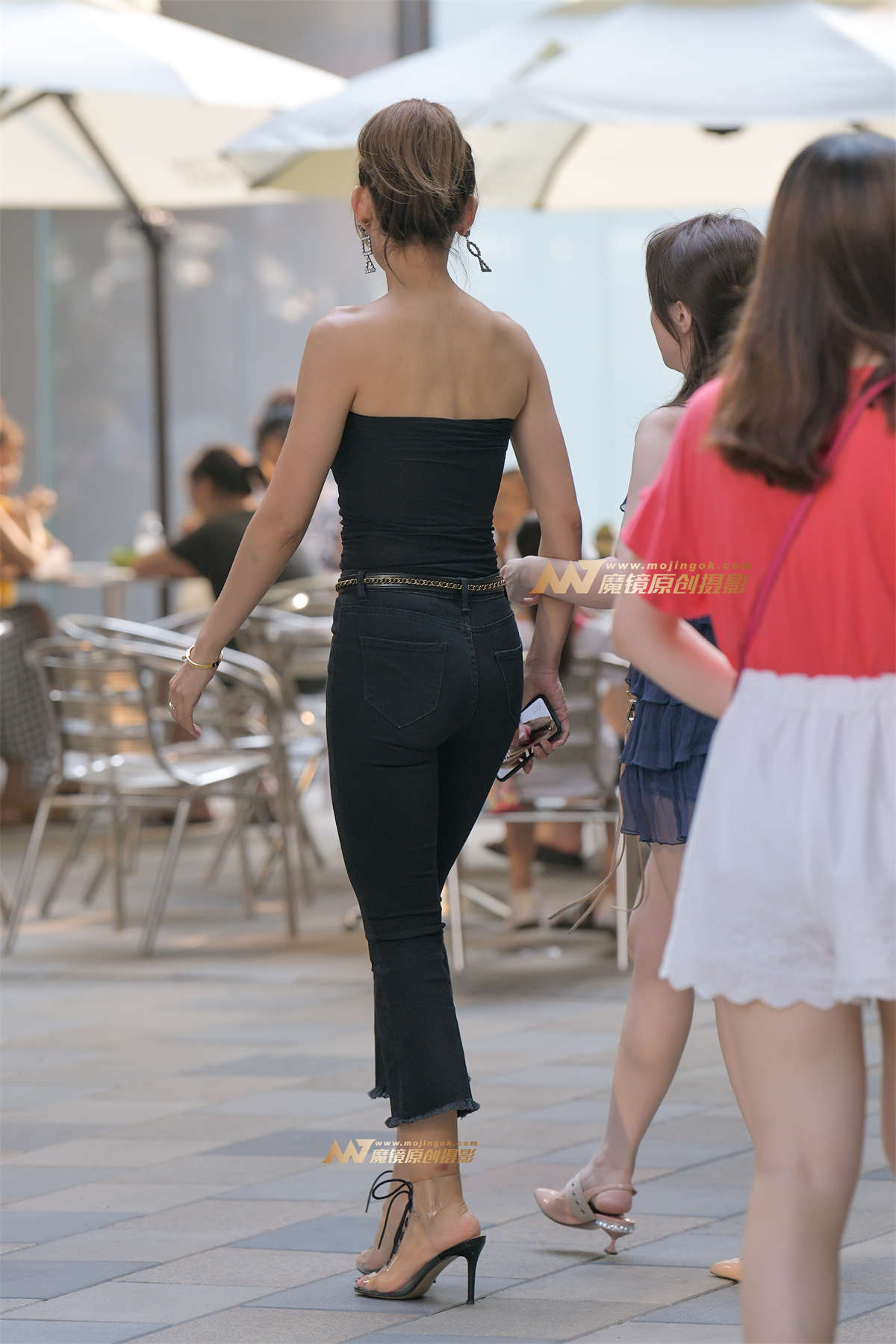 图片[2]-【红石赛帖】高跟长腿牛仔裤美女-日更街拍