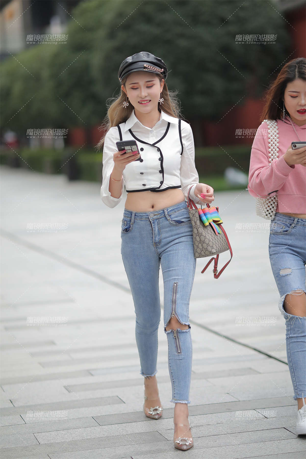 【凯恩赛贴】时尚紧牛美女-日更街拍