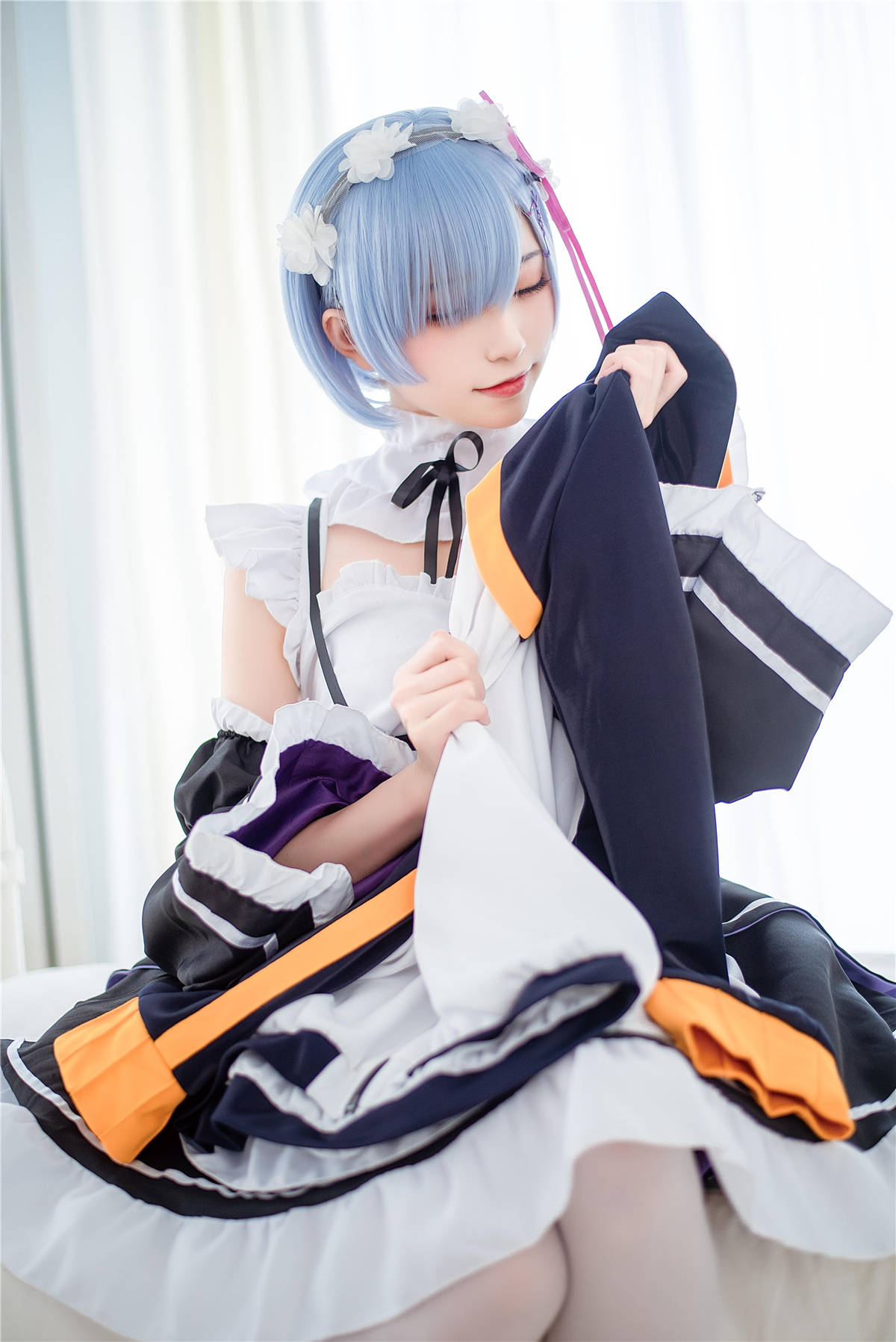 图片[2]-动漫Cos博主-绮太郎Kitaro 蕾姆运动服-日更街拍