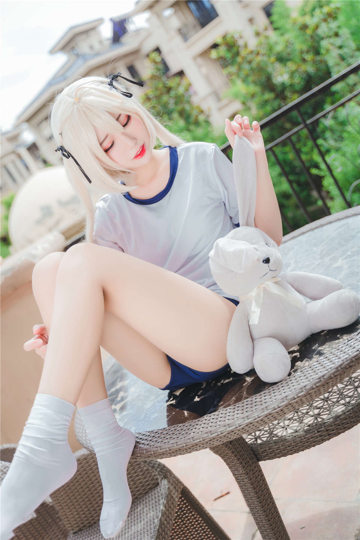 图片[2]-知名动漫博主-猫君君MaoJun No.14 体操服穹妹-日更街拍