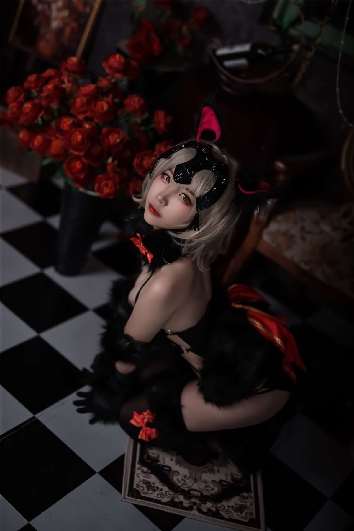 高产型Coser-二佐Nisa  Fate黑贞万圣节-日更街拍