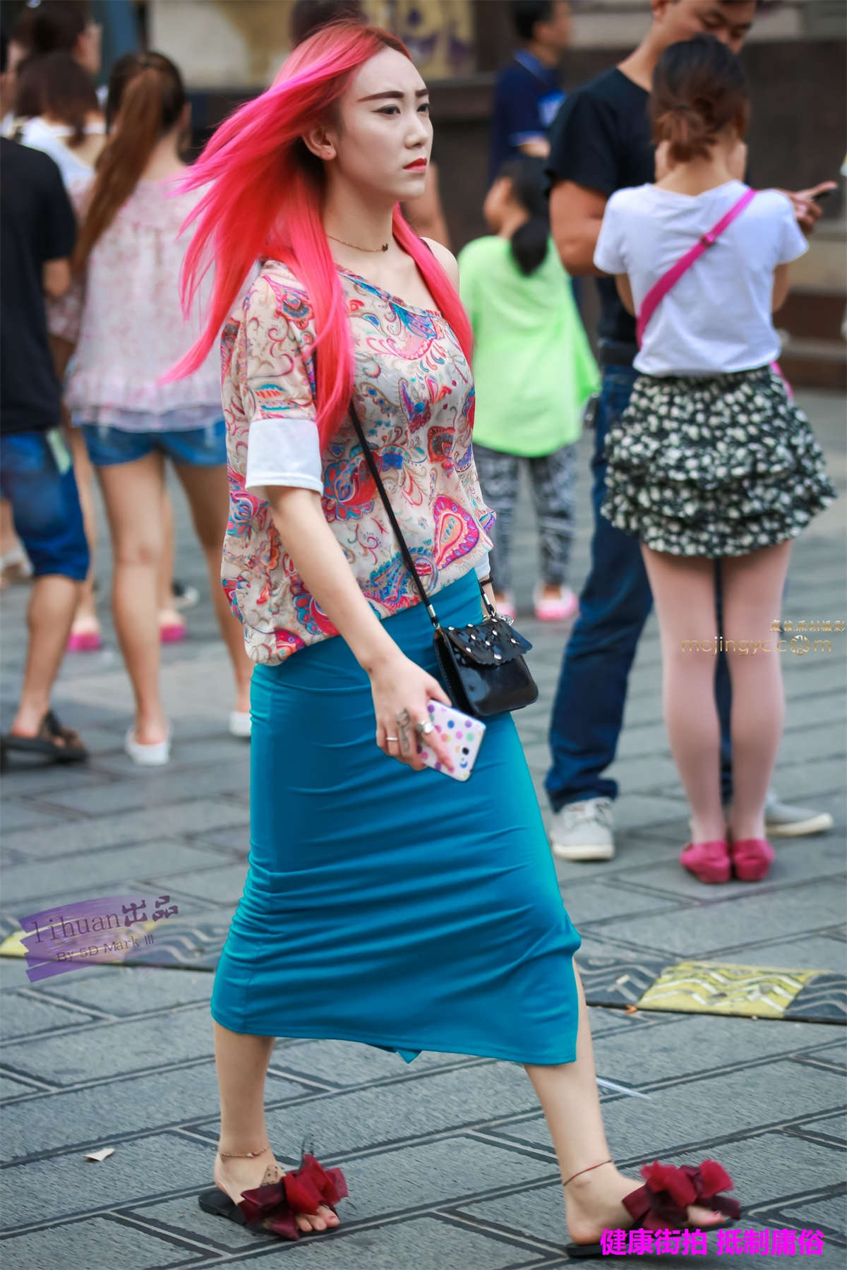 图片[2]-李欢原创-绿色一步裙（10P）-日更街拍