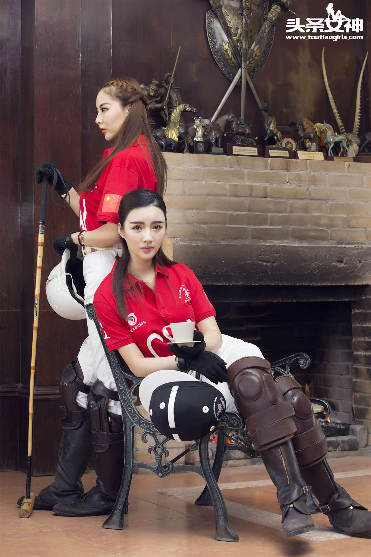 TouTiao头条女神 2017.01.21 郭碗婷 马场青春优雅骑手-日更街拍