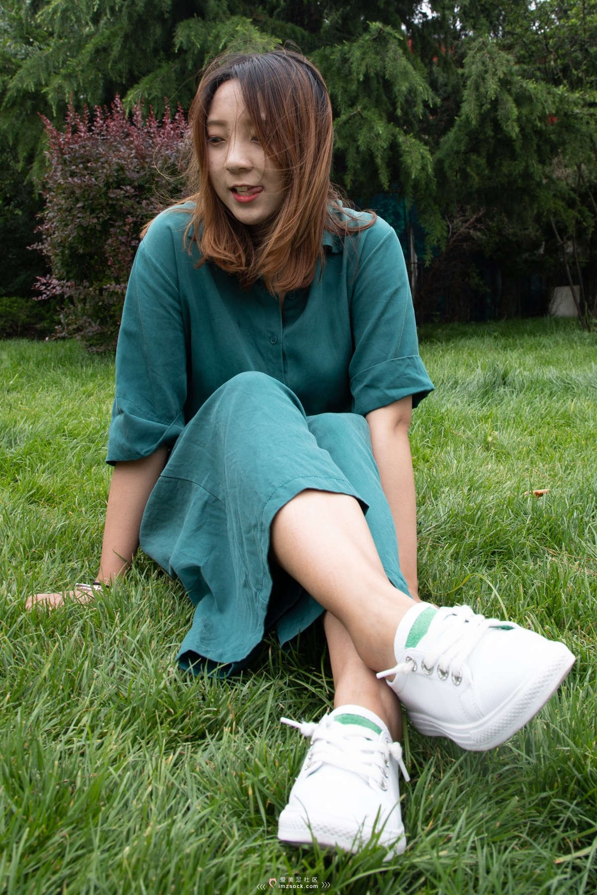 图片[2]-MZSOCK-2018 No.137 小A板鞋小白船袜_红指甲-日更街拍