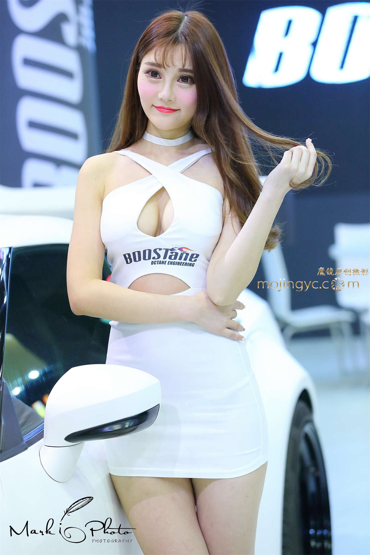 图片[2]-白色连衣裙车模1-日更街拍