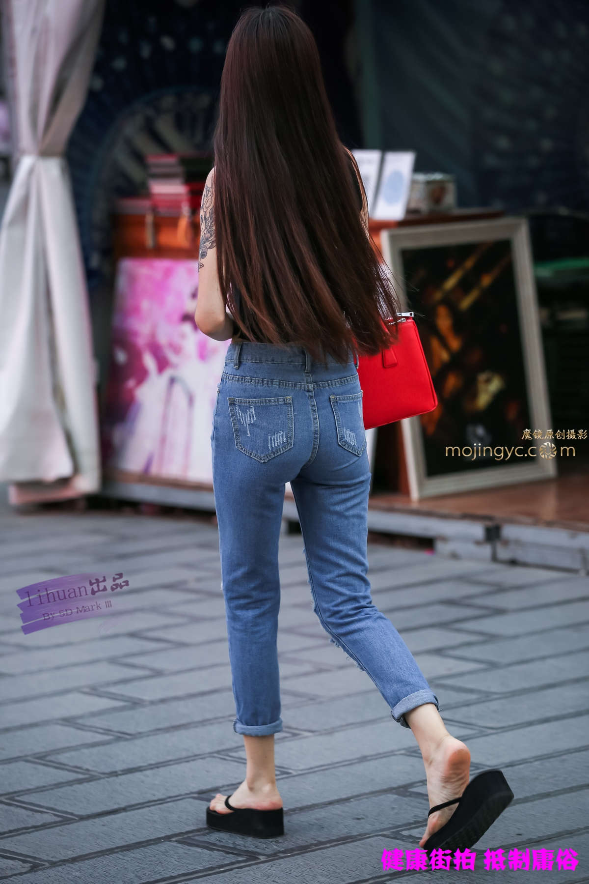 图片[2]-李欢原创-牛仔，紧翘（16P）-日更街拍