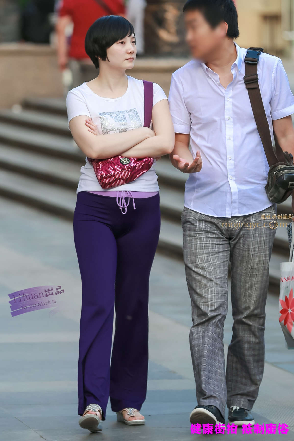 图片[2]-李欢原创-紫色瑜伽裤，丰腴（12P）-日更街拍