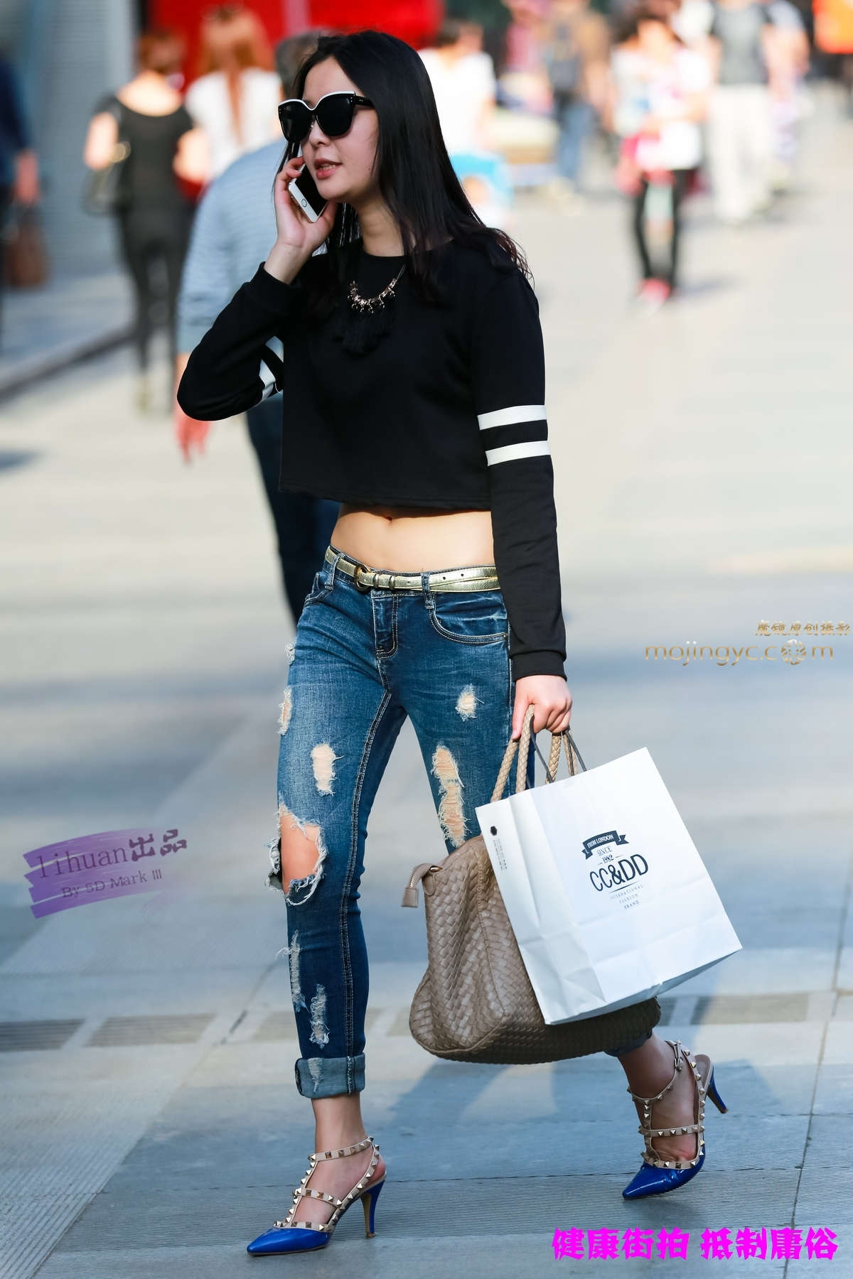 李欢原创-牛仔潮女（13P）-日更街拍