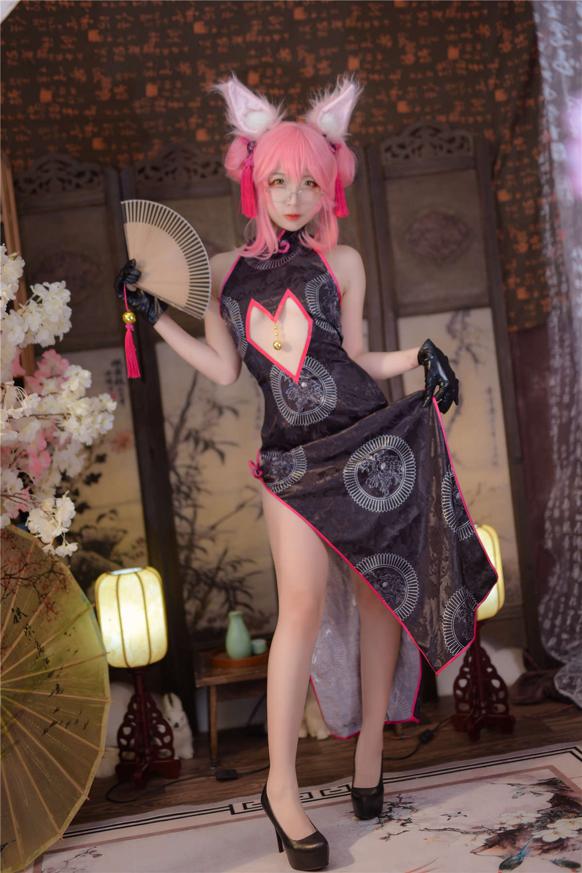 图片[2]-高产型Coser-二佐Nisa  Fate旗袍狐-日更街拍