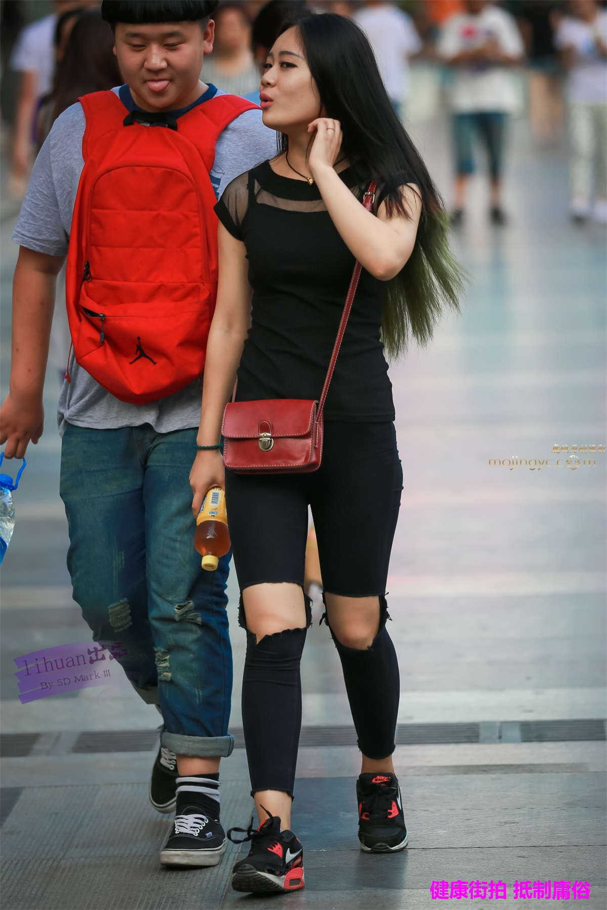 李欢原创-美女，黑裤（15P）-日更街拍