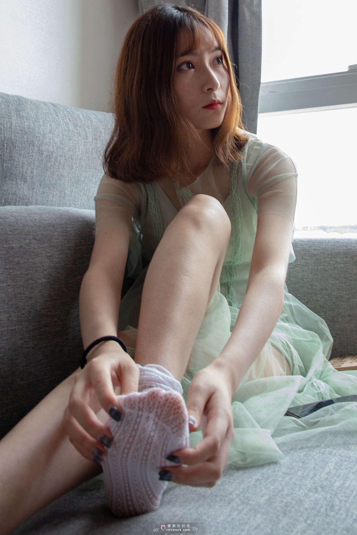 图片[2]-MZSOCK-2018 No.143 猫儿 可爱 长网白棉袜-日更街拍