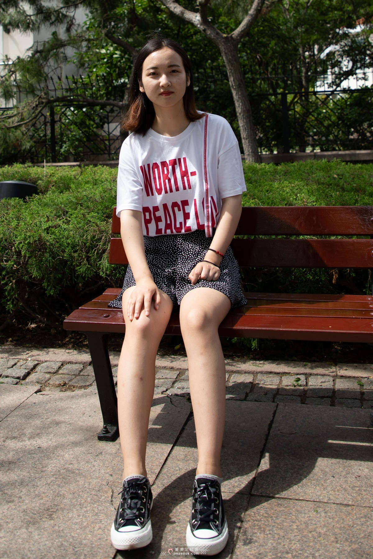 图片[2]-MZSOCK-2018 No.144 莹莹 帆布鞋棉袜裸足-日更街拍