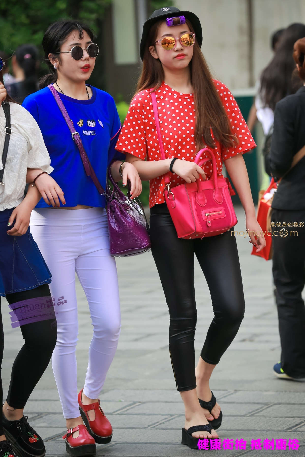 图片[2]-李欢原创-皮裤VS白裤（21P）-日更街拍