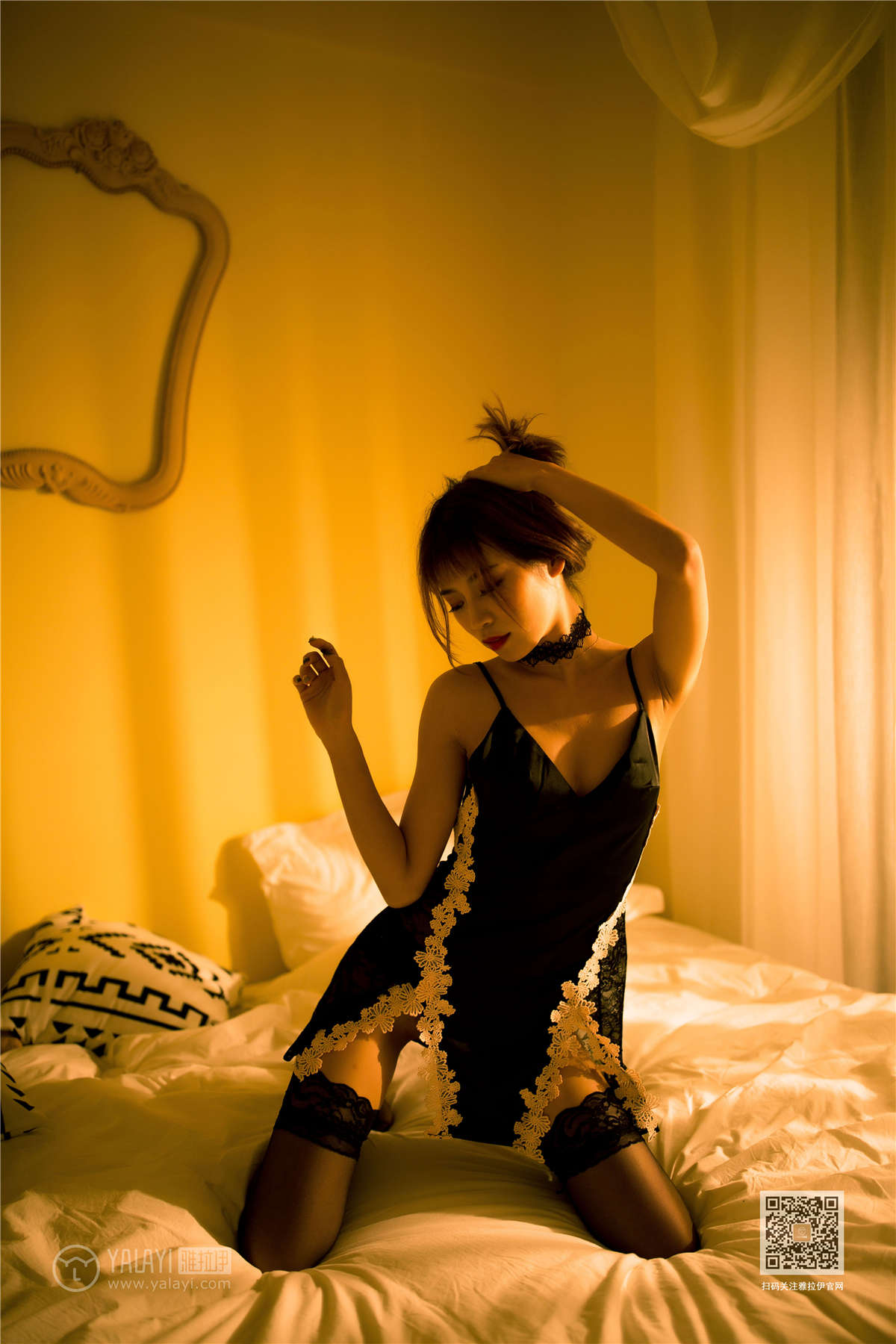 图片[2]-YALAYI雅拉伊 No.542 蕾丝兔女郎 丽雅-日更街拍