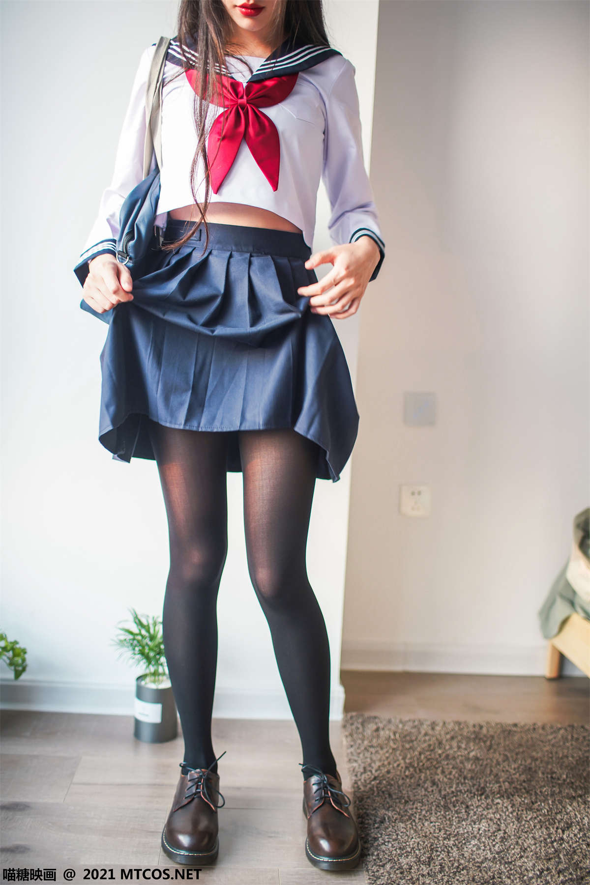 喵糖映画 VOL.398 邻家少女-日更街拍