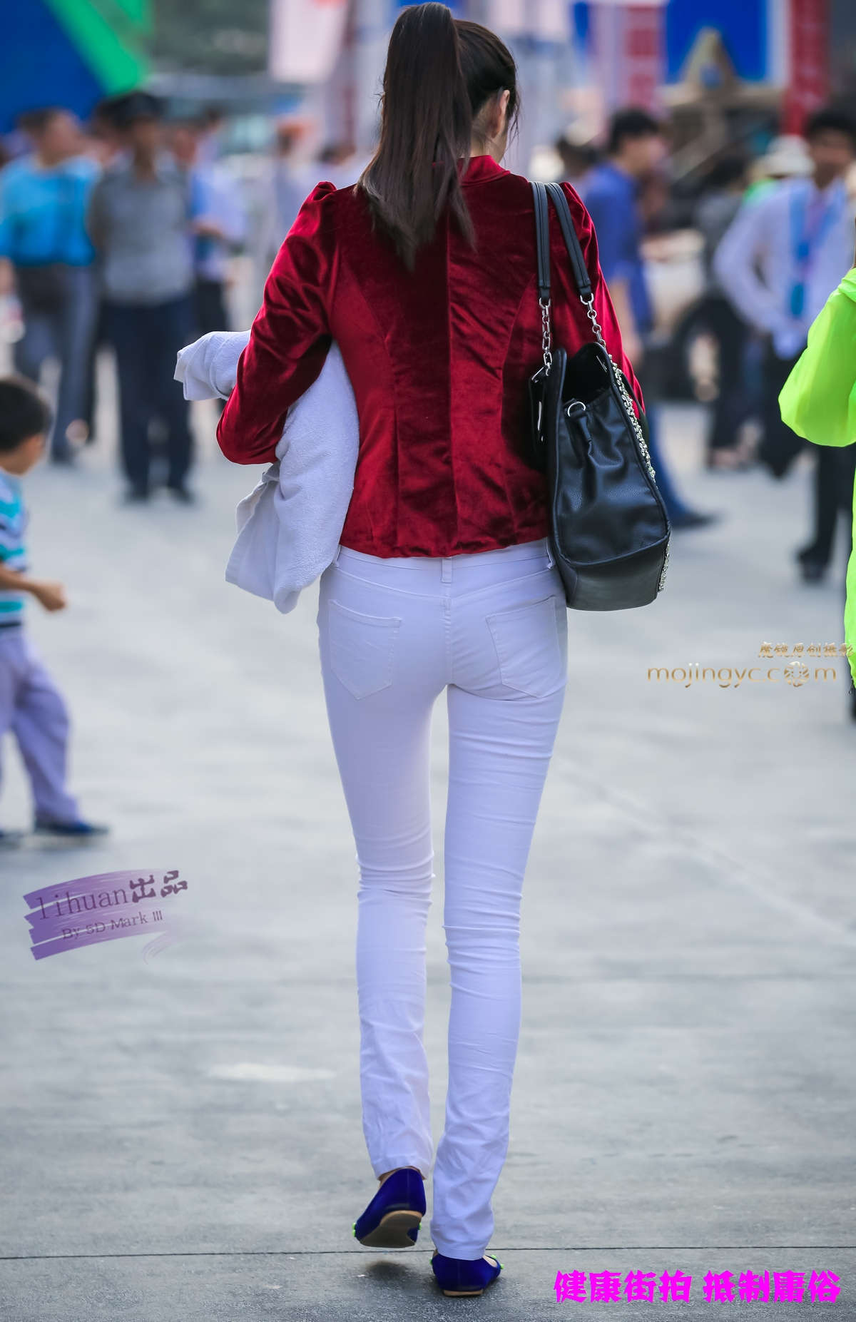 李欢原创-白裤，高挑（19P）-日更街拍