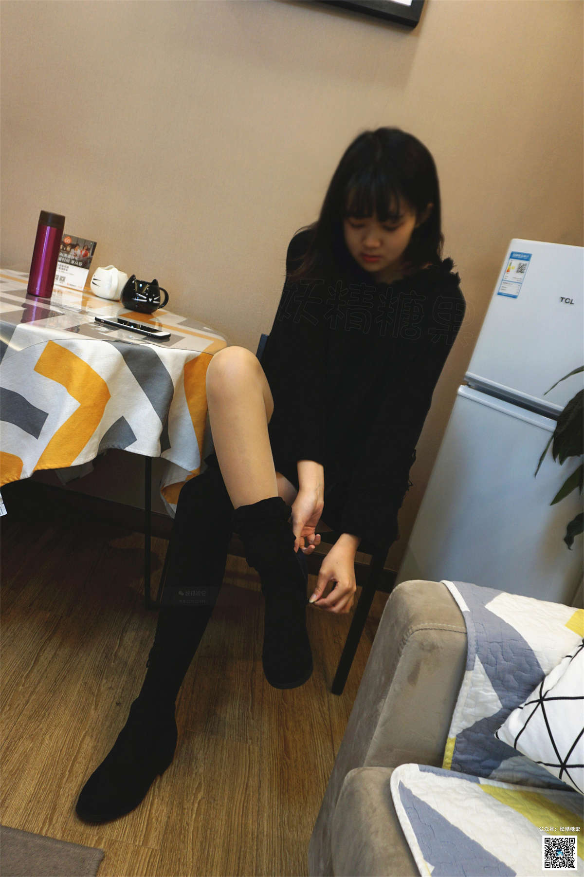 图片[2]-妖精视觉 NO.145 nono 【长靴+高跟】肉丝袜-日更街拍