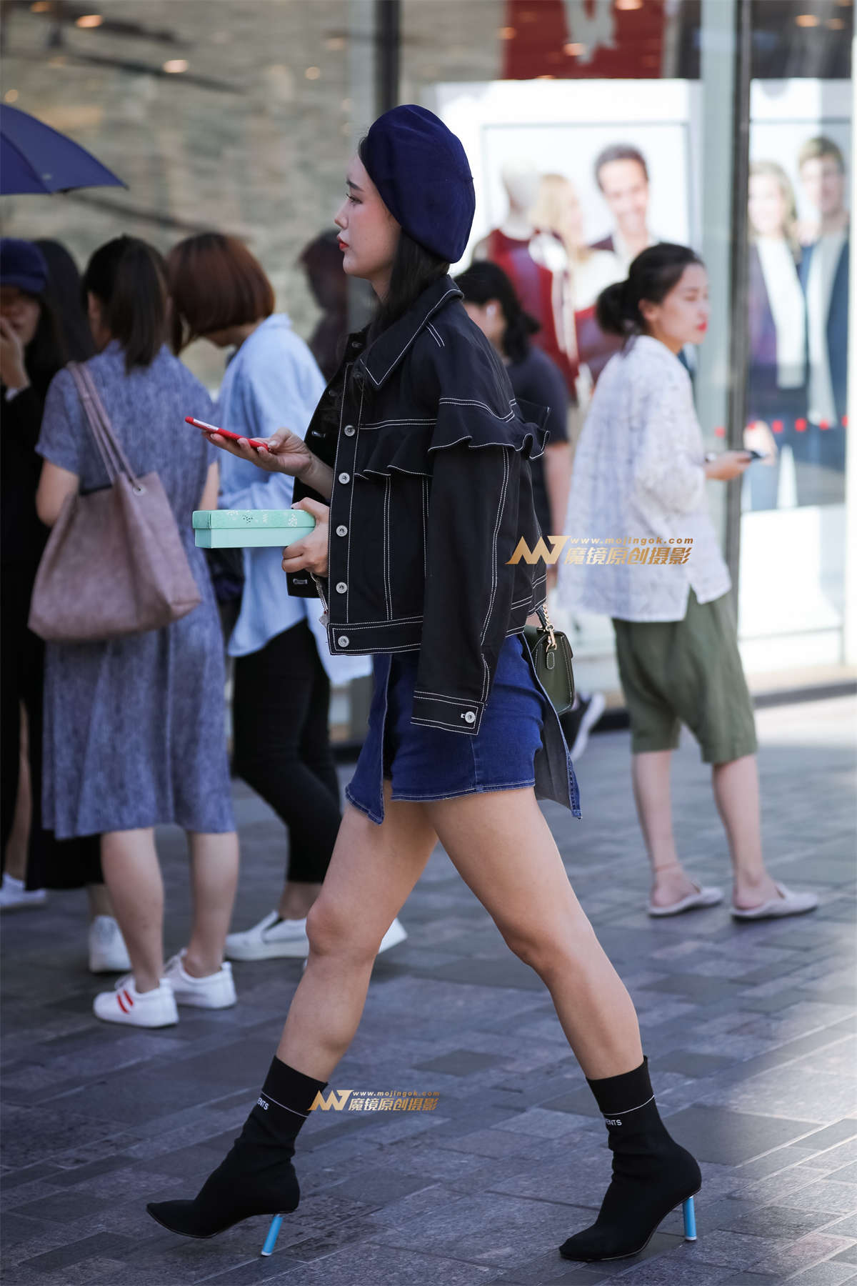 图片[2]-时髦美女长的漂亮是优势，穿的漂亮是本事-日更街拍