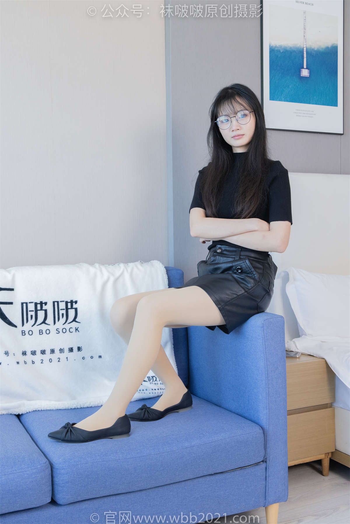 袜啵啵 No.480 甜甜圈-平底鞋、厚肉丝、瑜伽动作、厚肉丝踩奶油泡芙剧情 剧情版-日更街拍