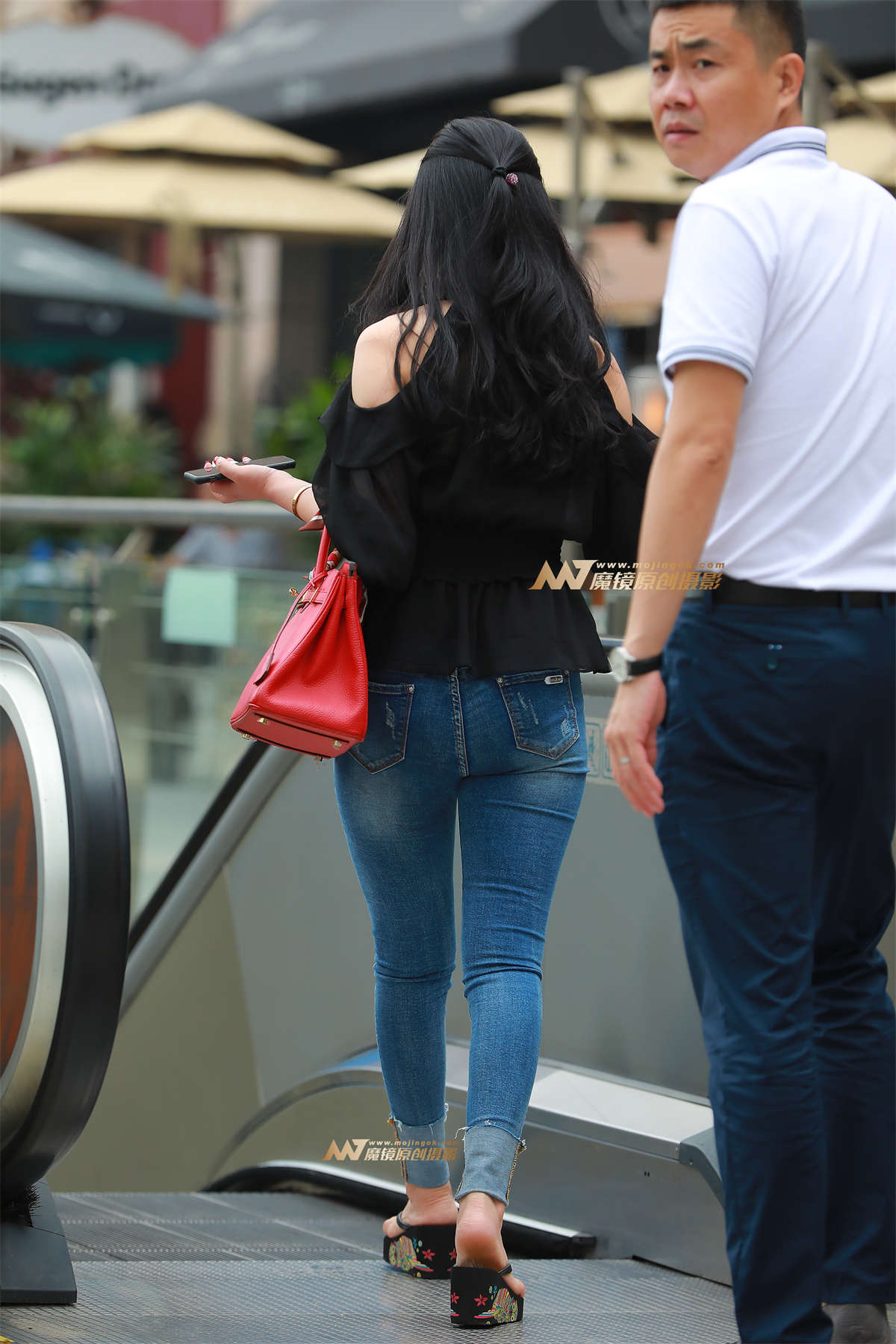 图片[2]-性感 低胸 紧牛 淑女-日更街拍