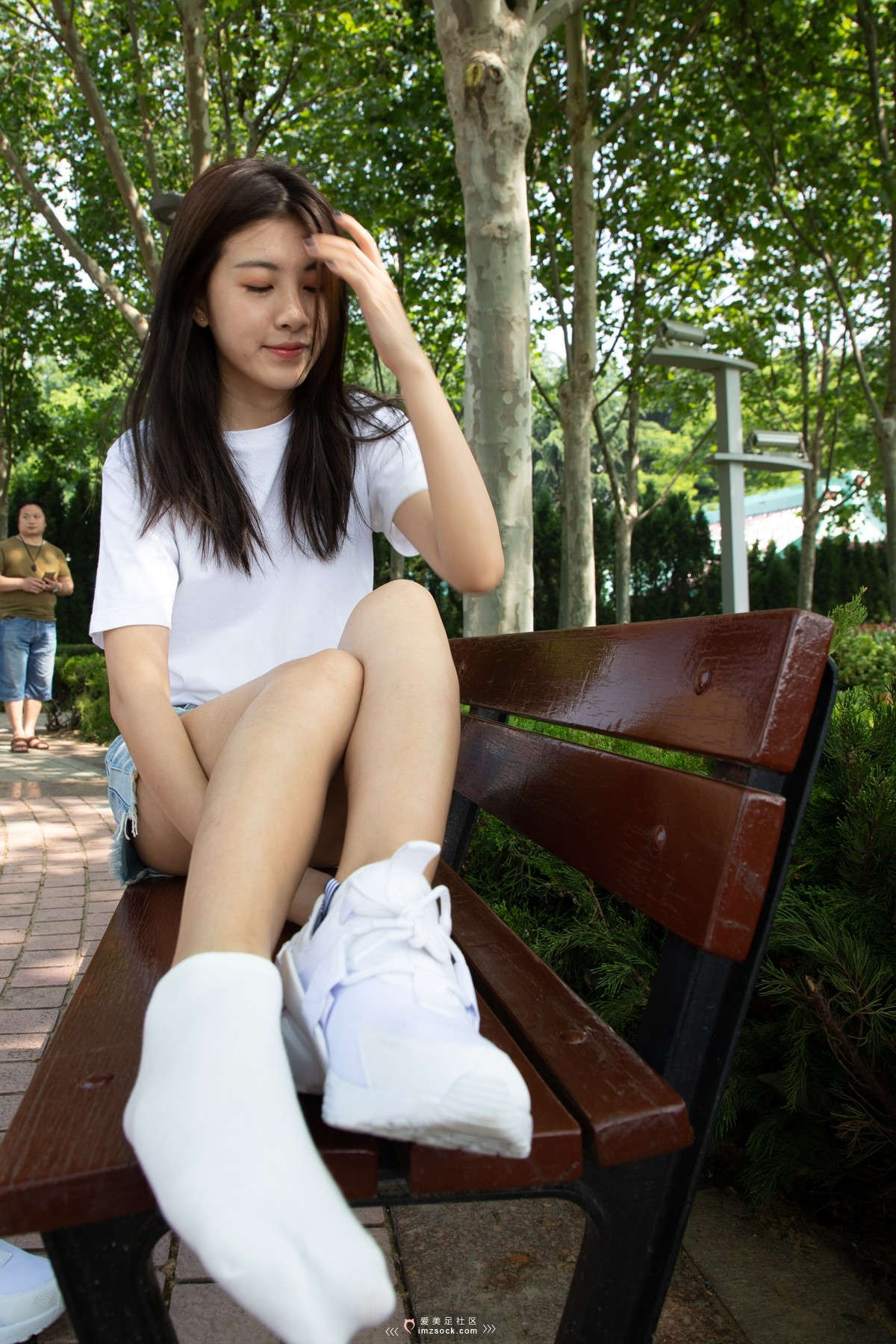 图片[2]-MZSOCK-2018 No.156 柠檬 运动鞋热裤棉袜裸足-日更街拍