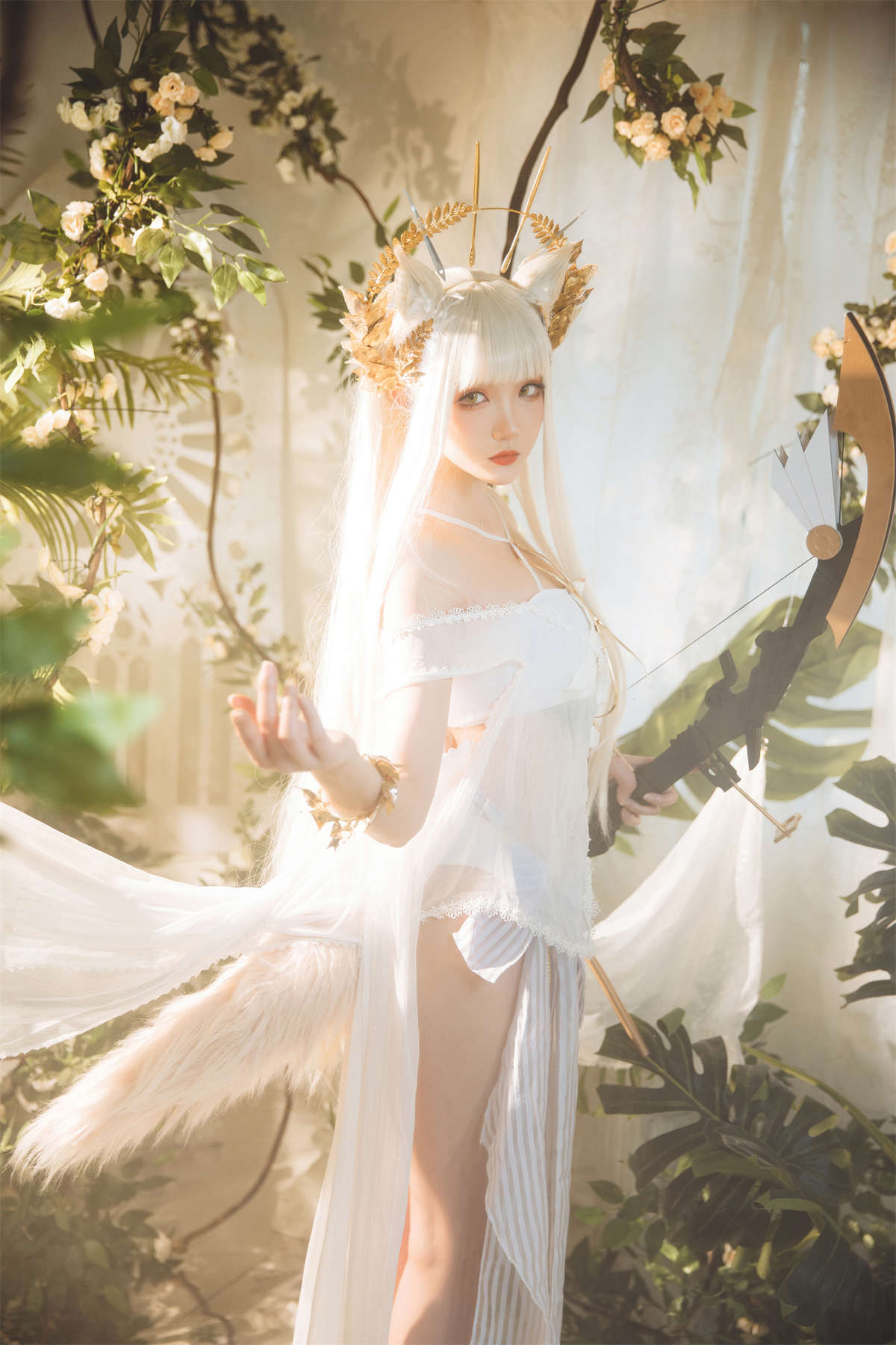 图片[2]-微博知名coser瓜希酱 明日方舟 白金泳装 (Platinum)-日更街拍