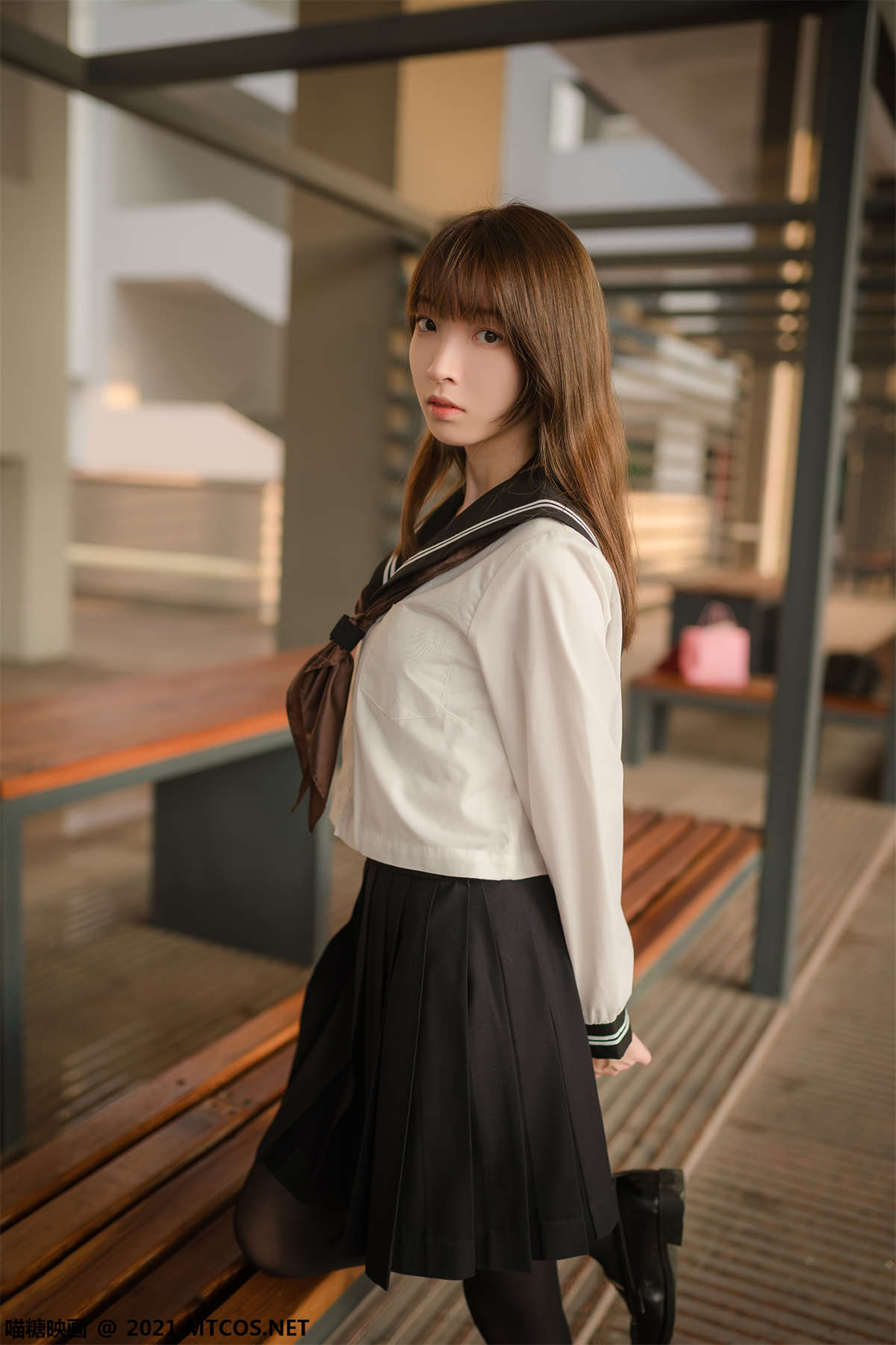 喵糖映画 VOL.409 黄昏下的JK-日更街拍