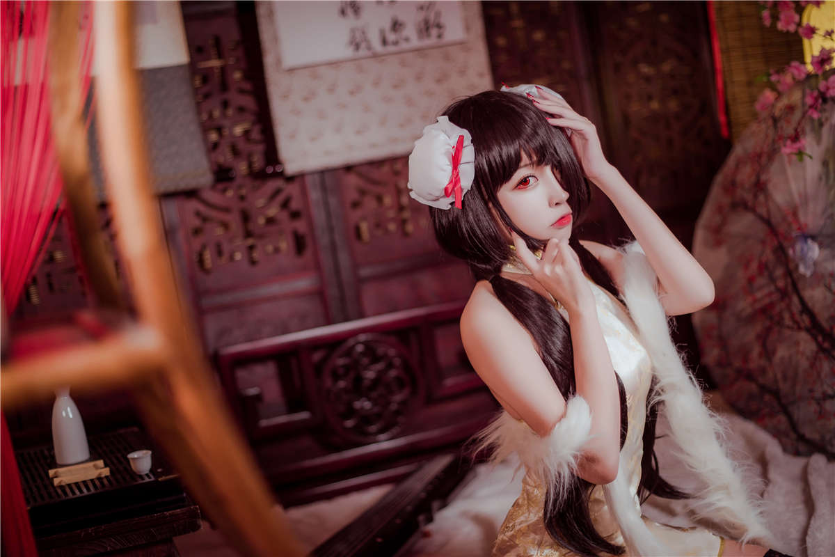 高产型Coser-二佐Nisa  狂三旗袍-日更街拍