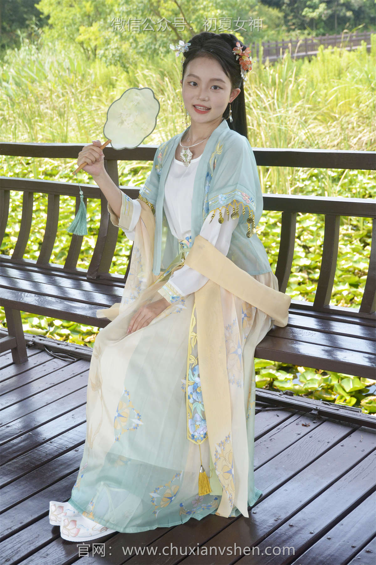 初夏女神 NO.097 双双 荷花仙子-日更街拍