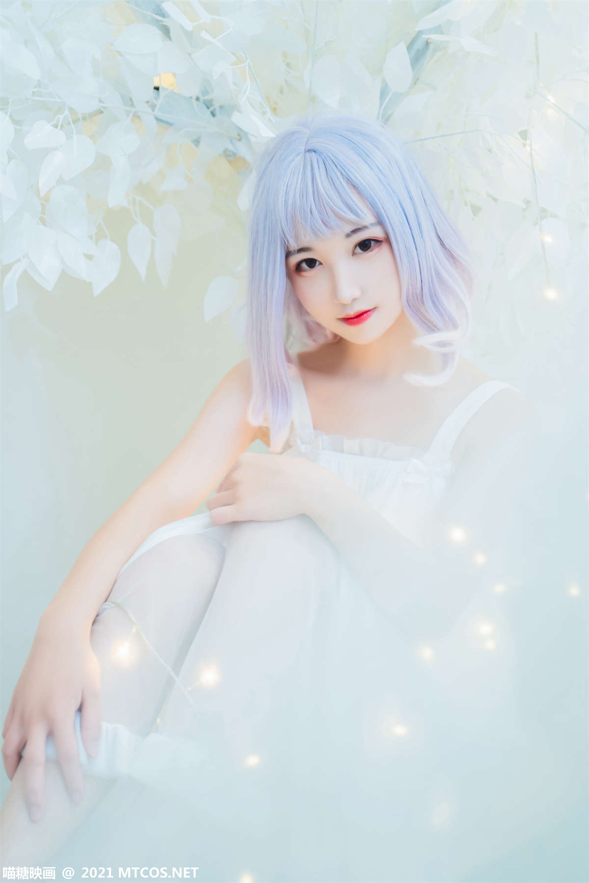 喵糖映画 VOL.411 白纱裙-日更街拍