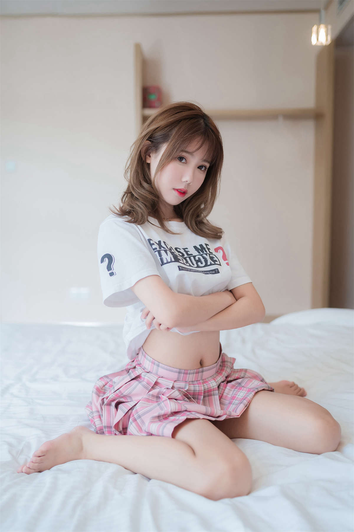 风之领域 NO.066 超美气质格子裙少女-日更街拍